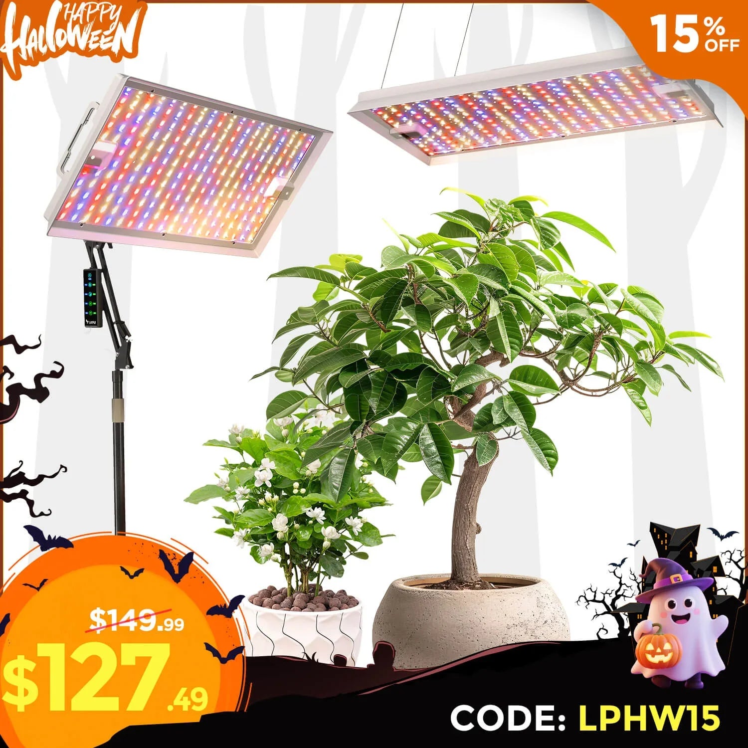 LetPot Smart Grow Lights For Indoor Plants - 100 Watt