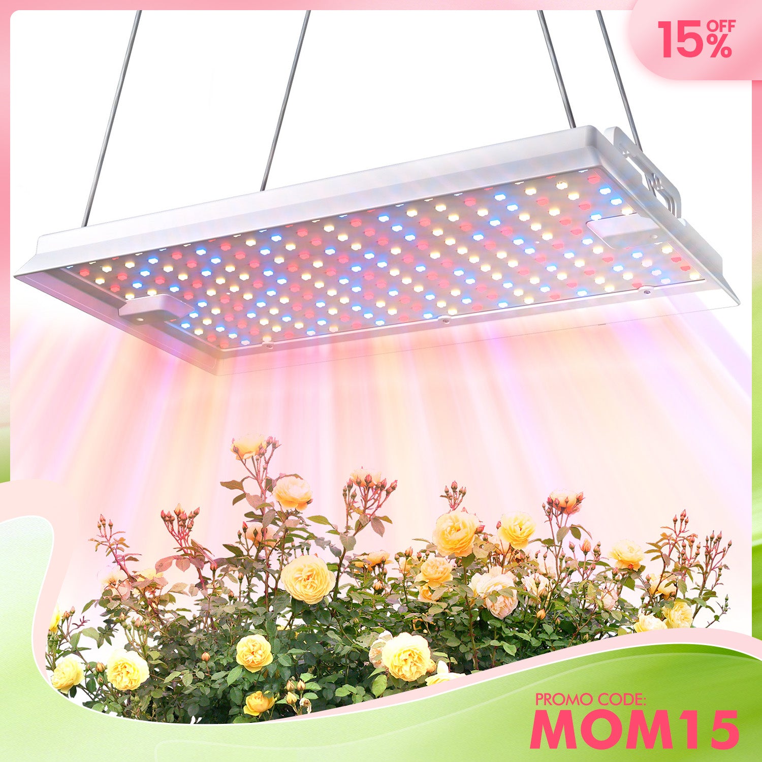 Smart Full Spectrum LED Grow Light - 100 Watt