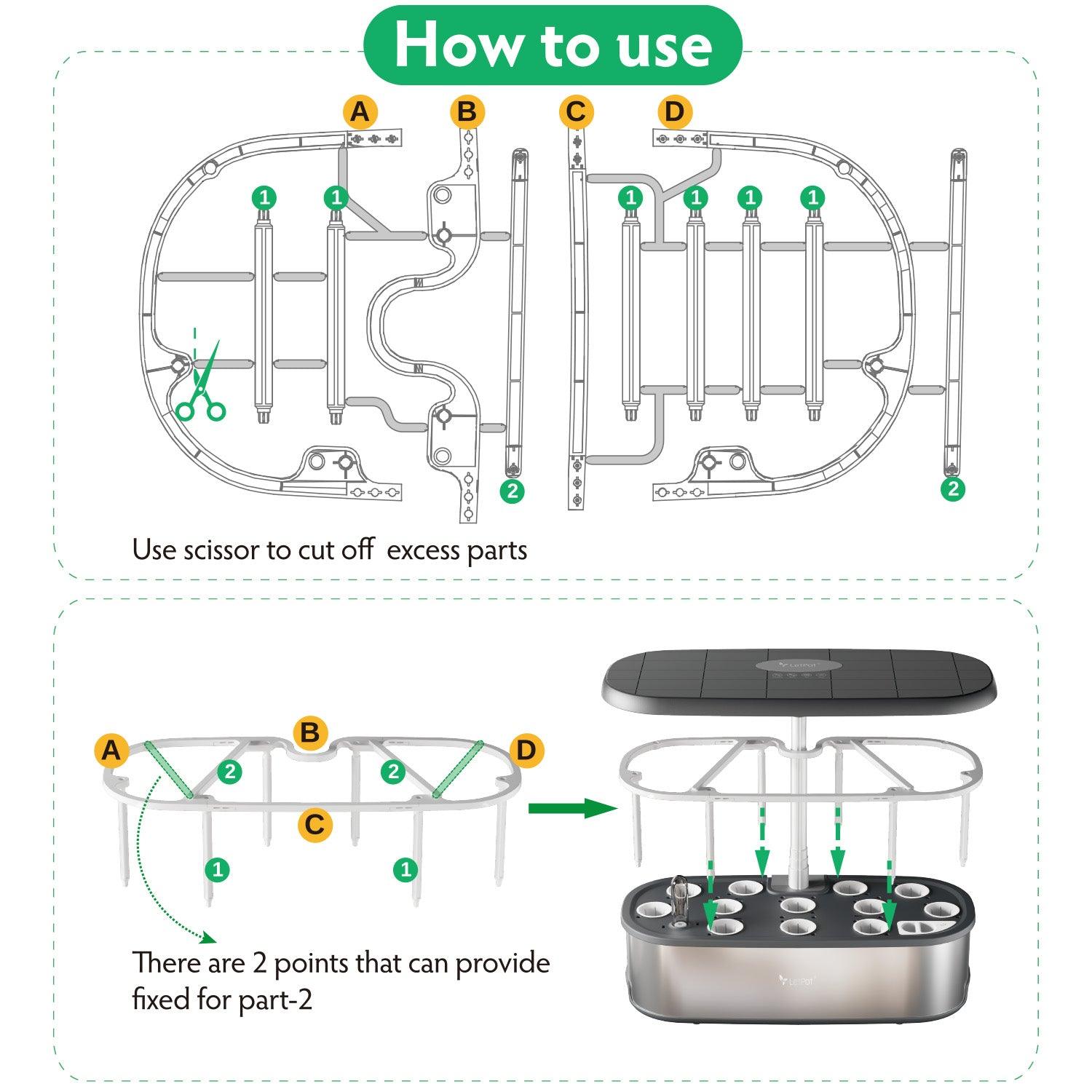 Hydroponics System Growing Trellis Stand