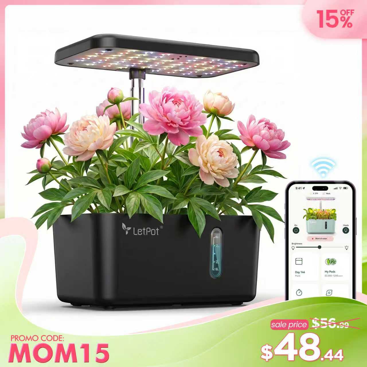 LetPot Mini 5-Pod Indoor Hydroponic Garden