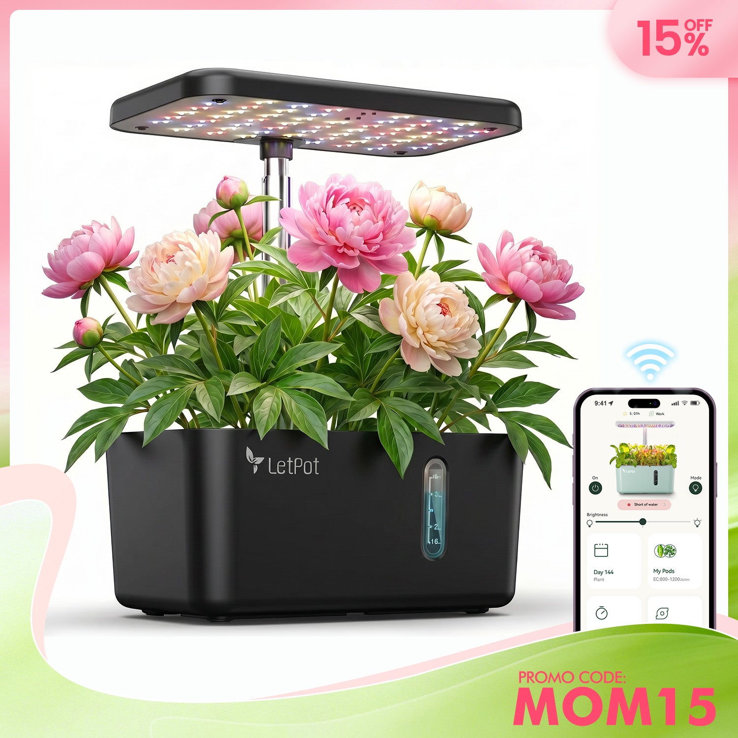 LetPot Mini 5-Pod Indoor Hydroponic Garden