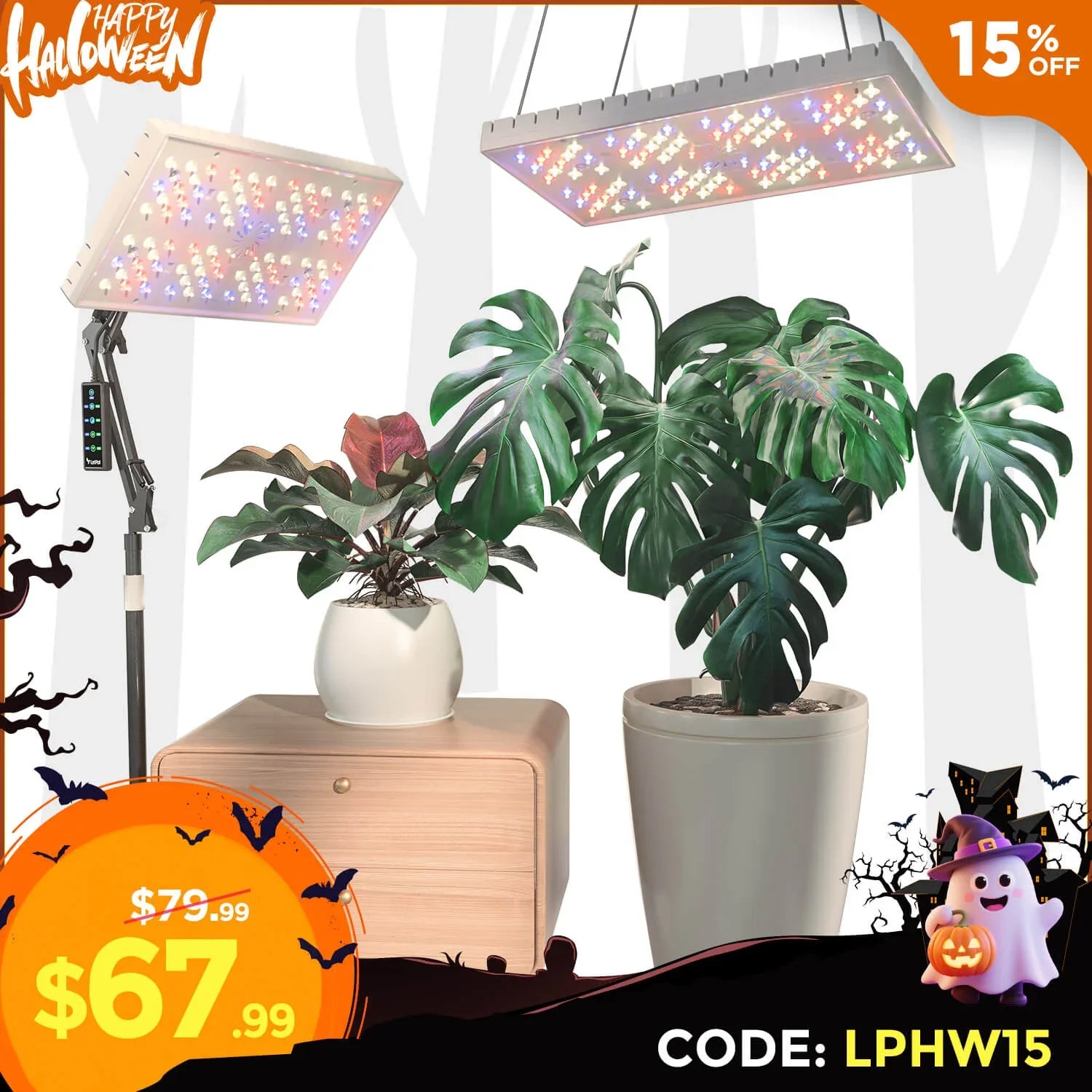 LetPot Smart Indoor Plant Grow Lights - 48/60 Watt