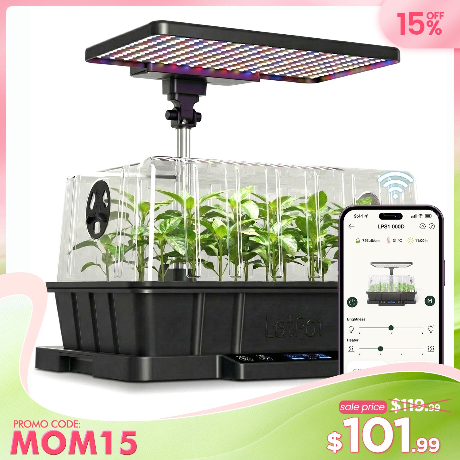 LetPot SS-Pro Smart Seed Starter Kit for Seeds & Cuttings