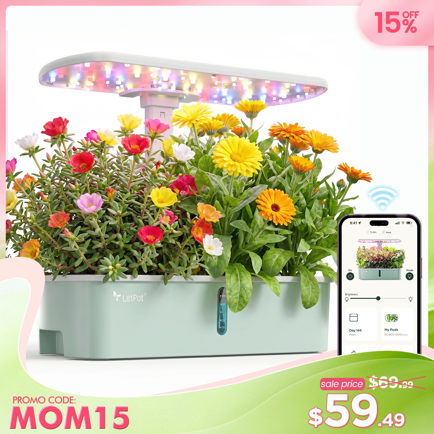 LetPot Air 10 Pods Hydroponic Gardening System