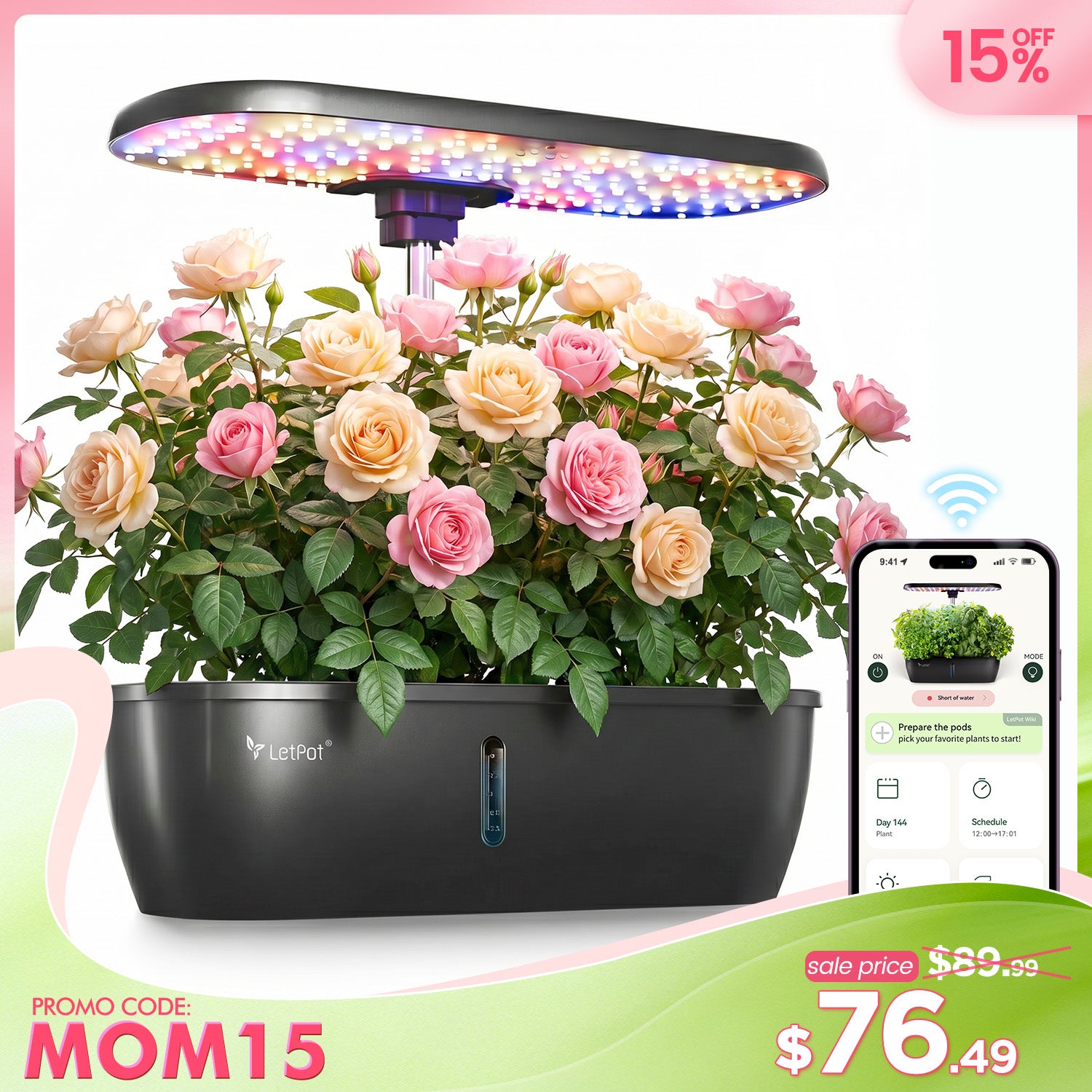 LetPot LPH-Lite Hydroponics Growing System 12 Pods