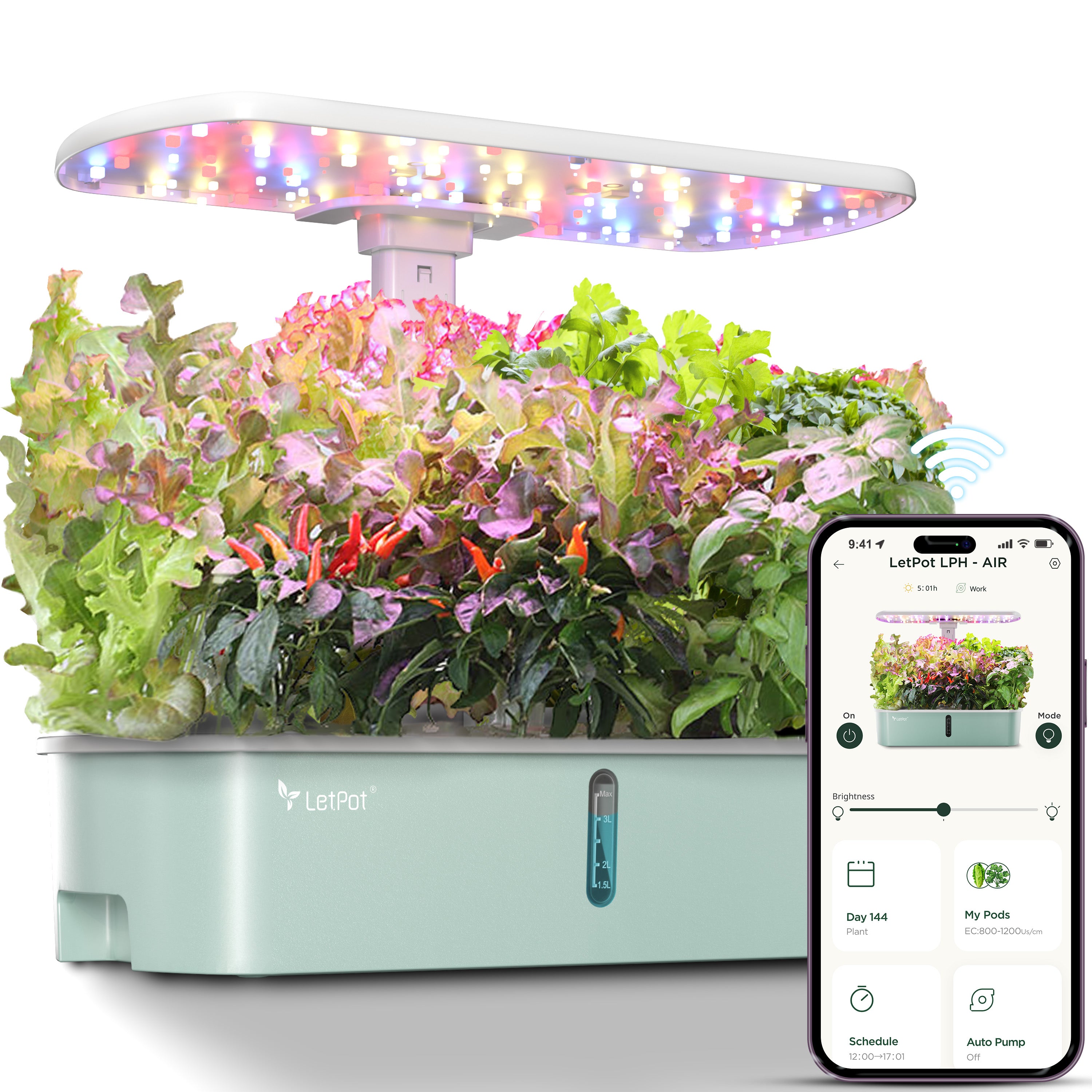 LetPot Air 10 Pods Hydroponic Gardening System