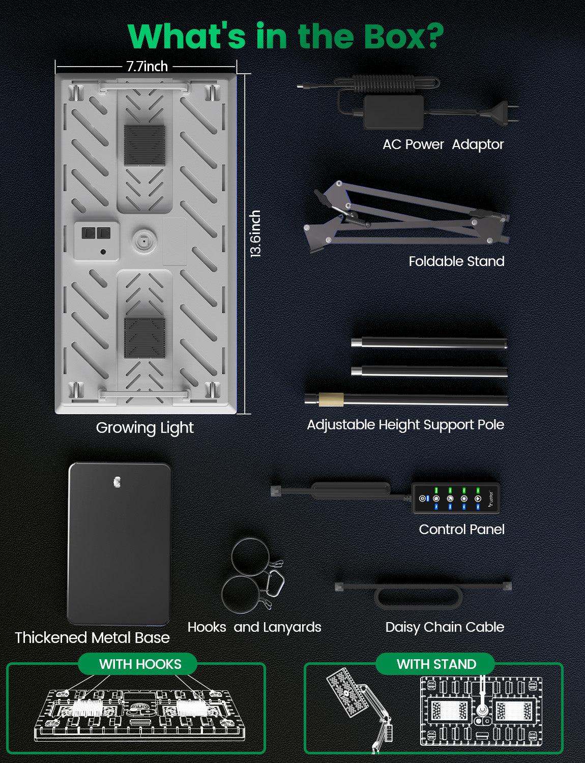 LetPot Smart Grow Lights For Indoor Plants - 100 Watt