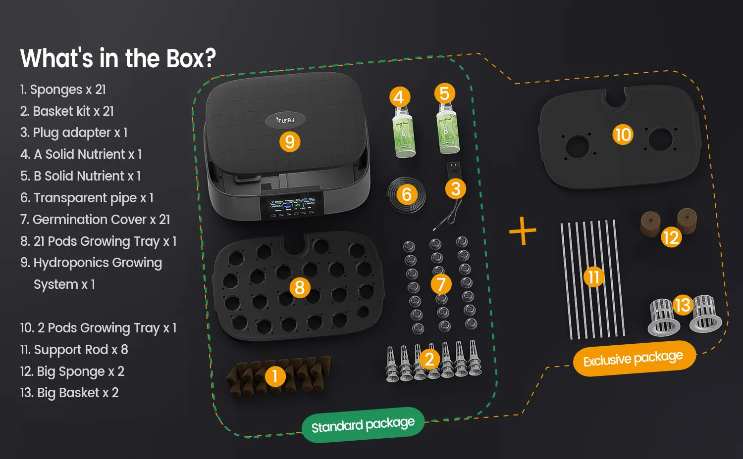 LetPot Max hydroponic growing system set