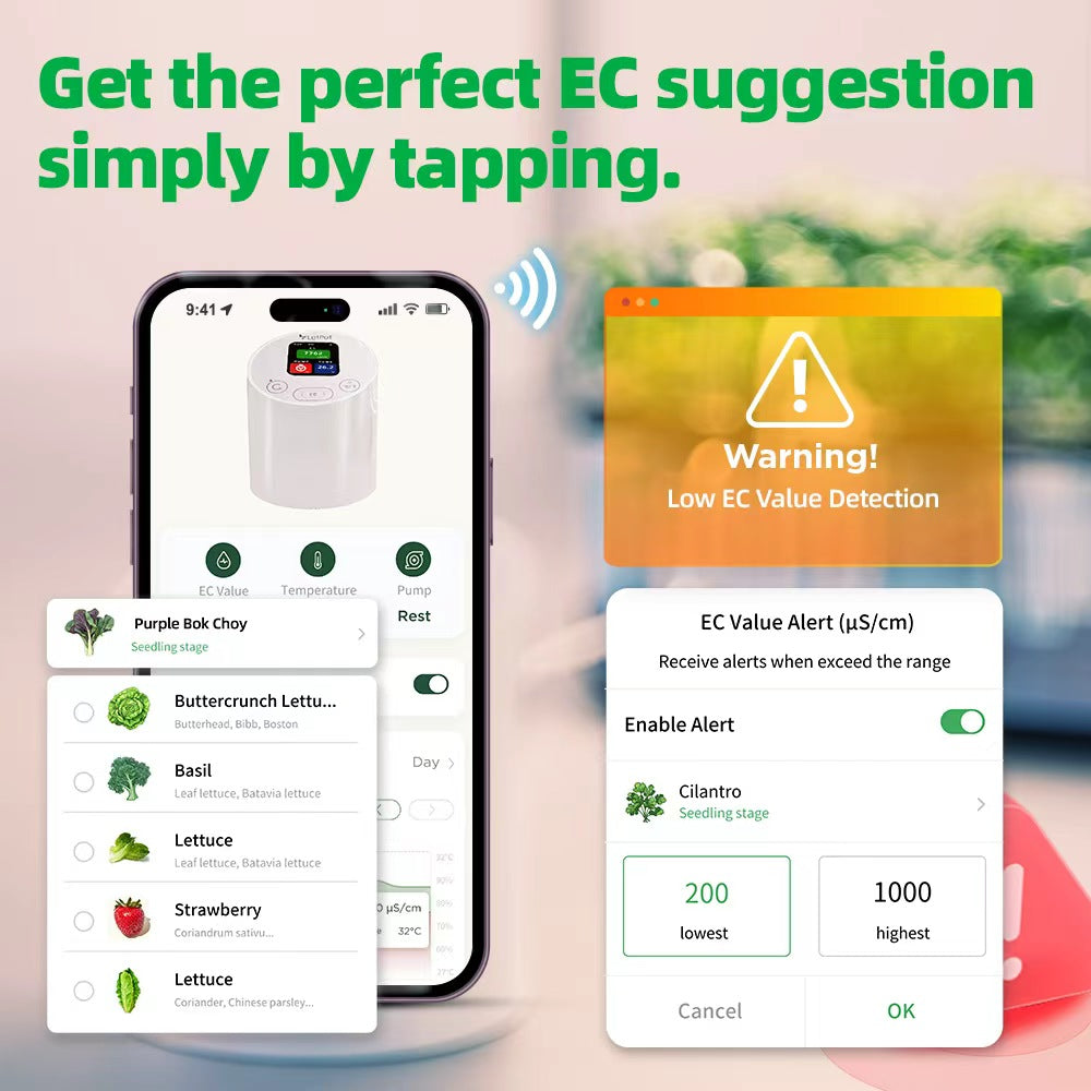 Smart Alerts of LetPot EC Meter
