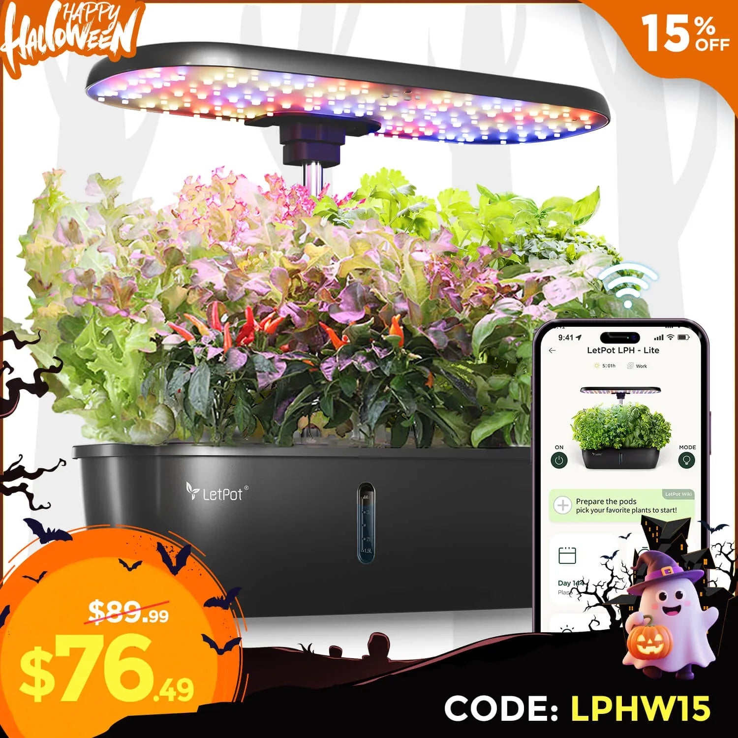 LetPot LPH-Lite Hydroponics Growing System 12 Pods