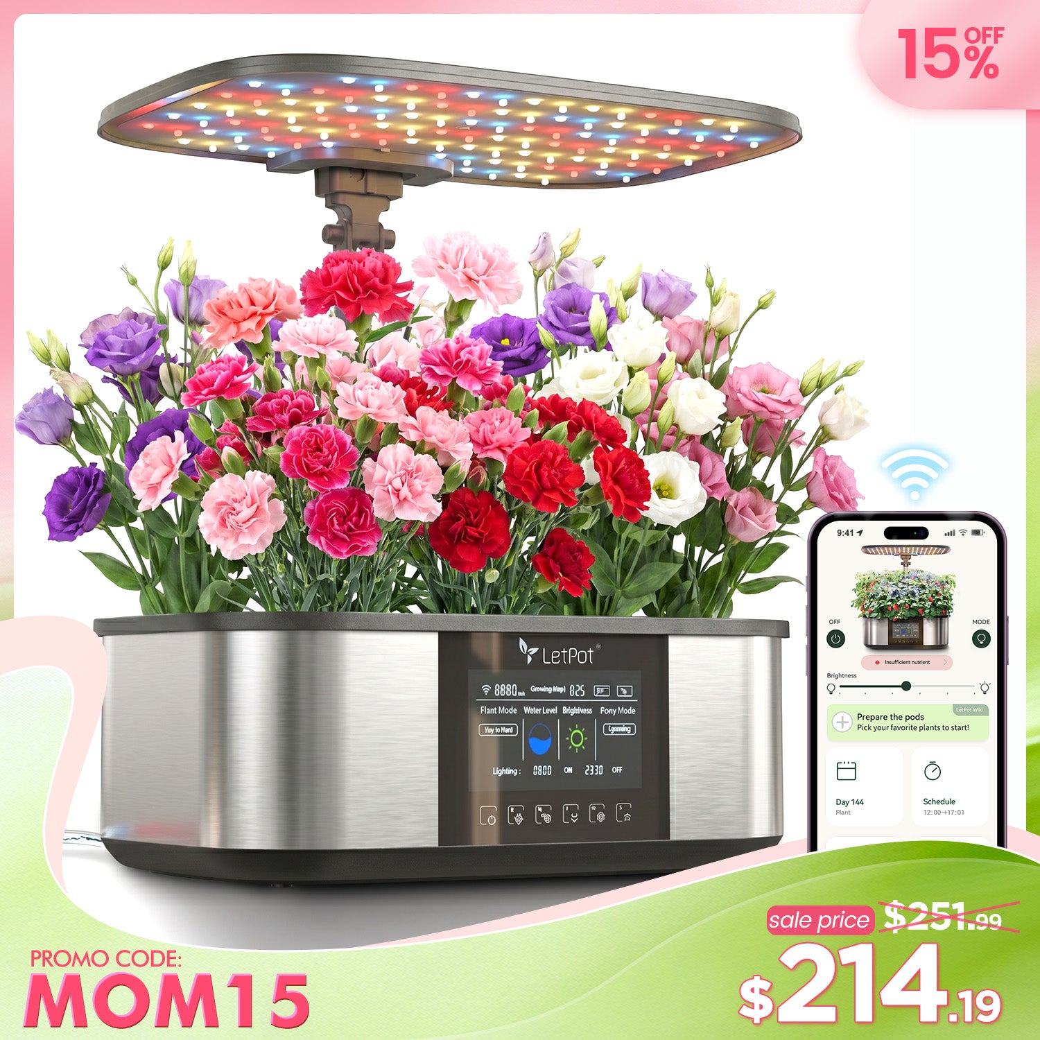 LetPot Max Hydroponics Growing System 21-Pod and 2-Pod