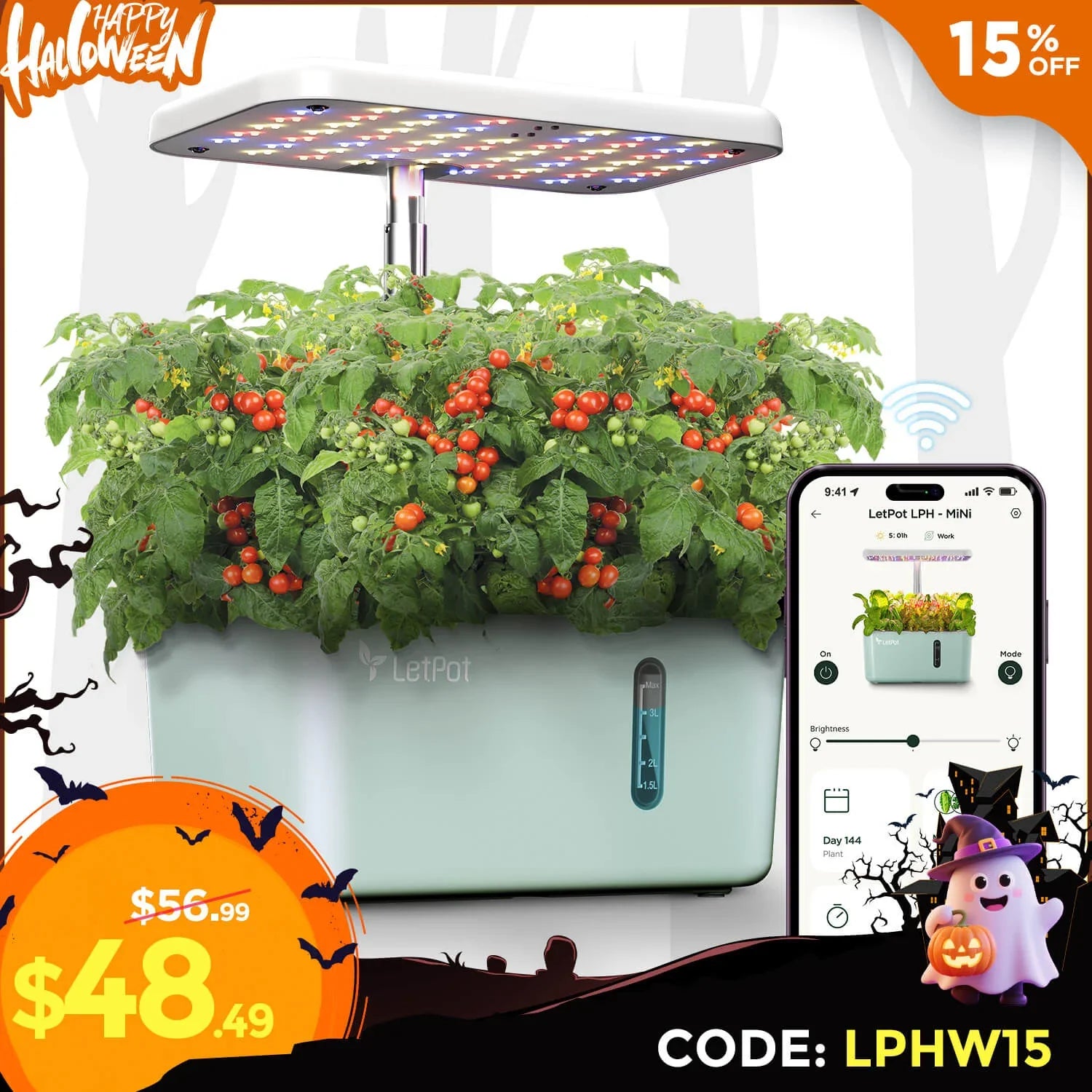 LetPot Mini 5-Pod Indoor Hydroponic Garden