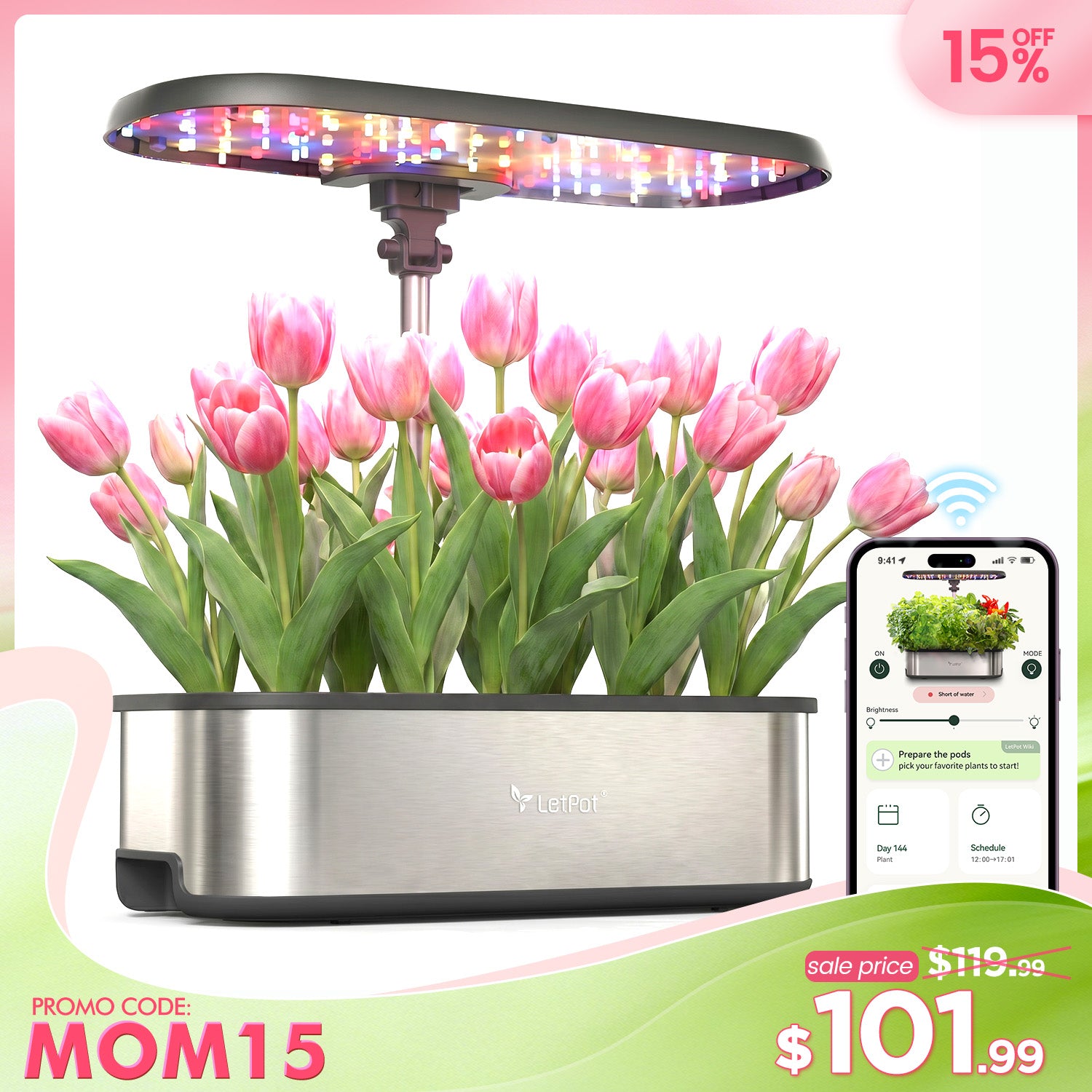 LetPot Senior 12-Pod Hydroponic Growing System