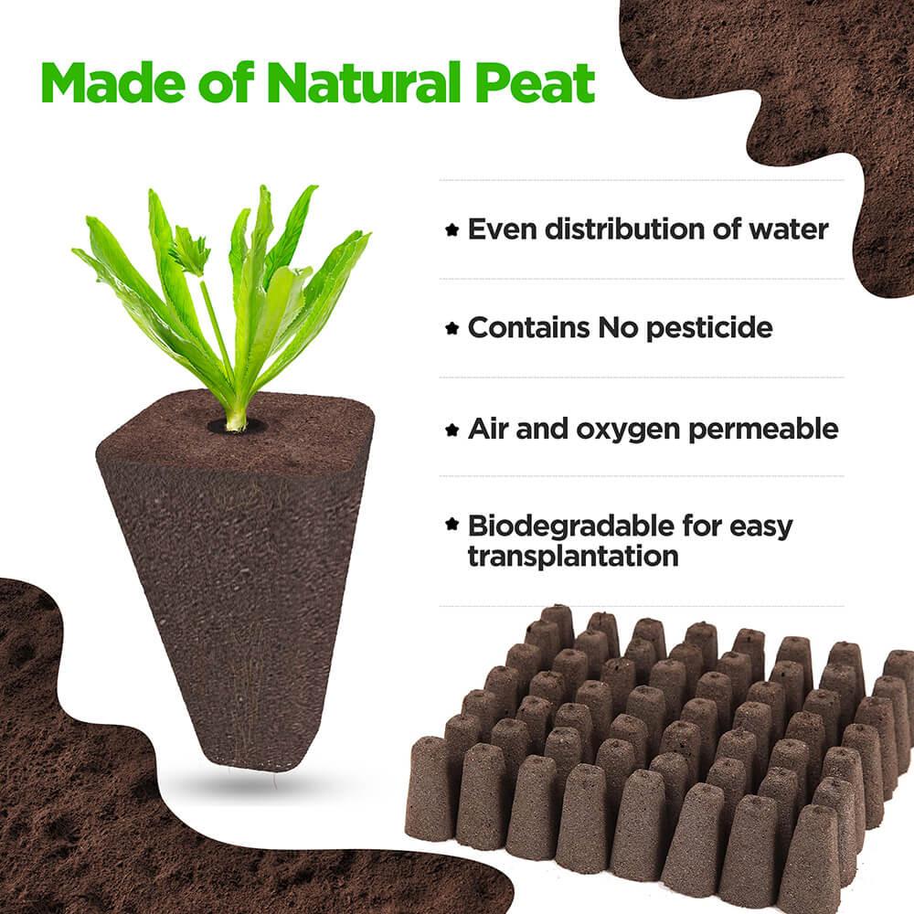77 Pcs Square Hydroponics Growing System Replacement Pot Kits(Suitable for Mini only)