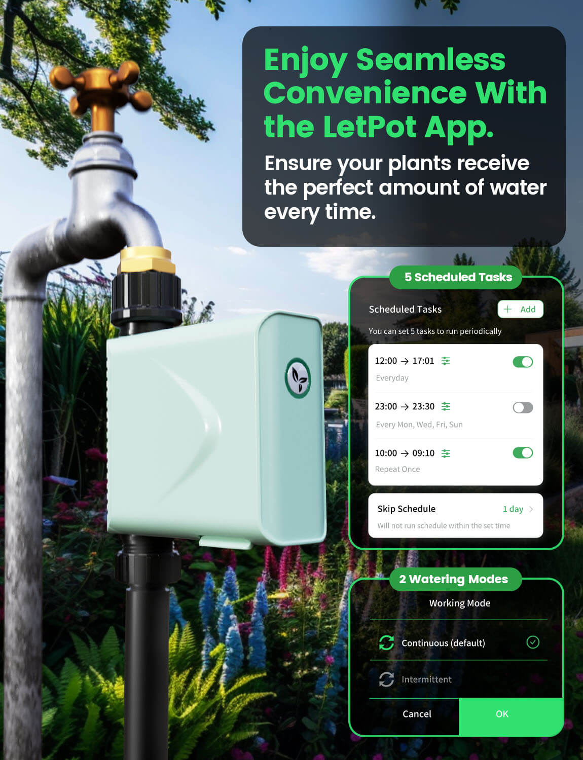 garden timer for a hose