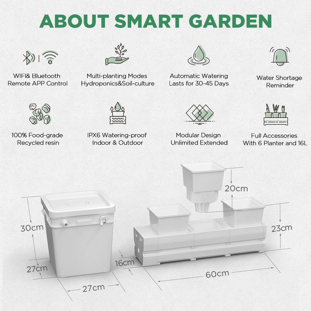 Smart self watering planters