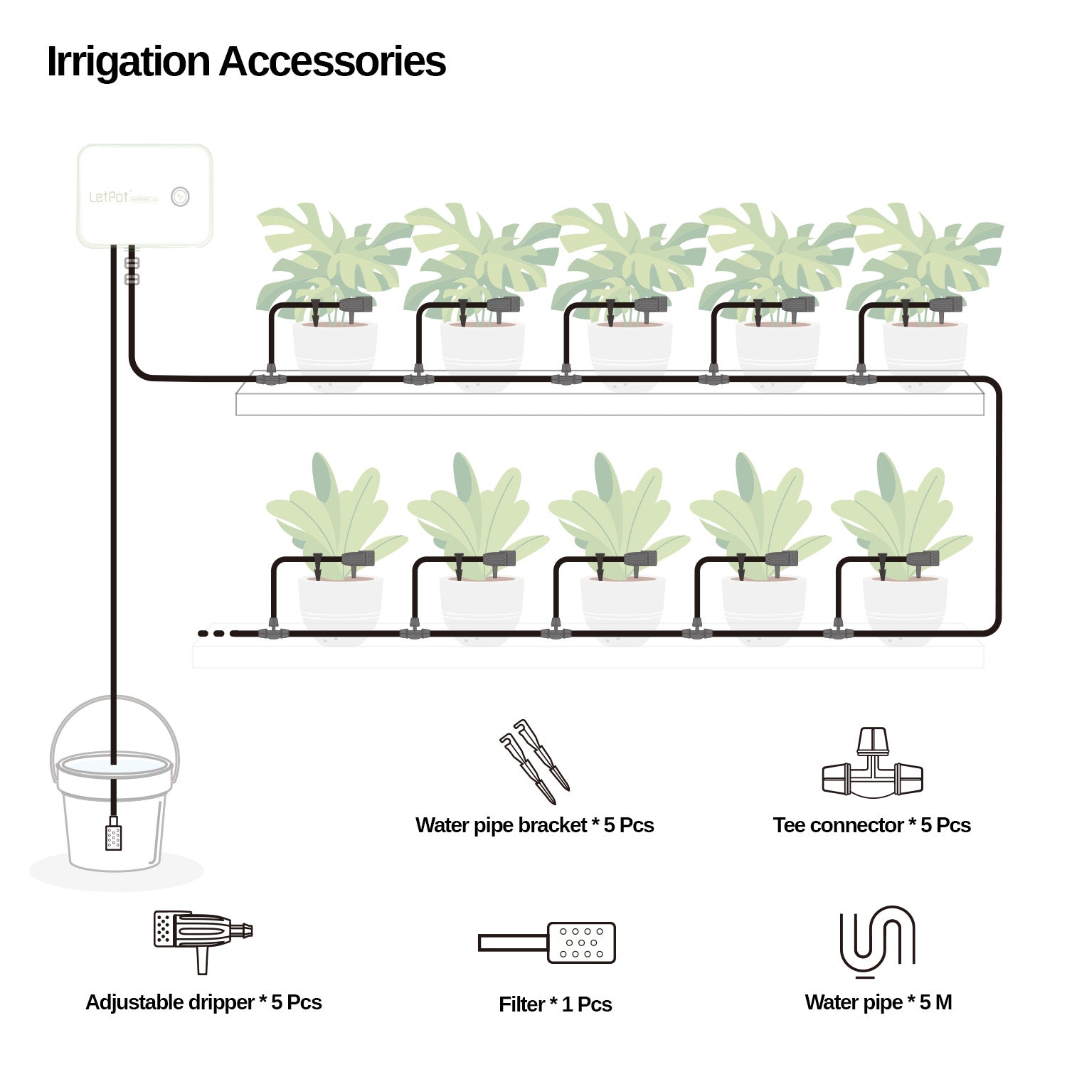 water dripper for indoor plants Drip Irrigation Kits and Parts