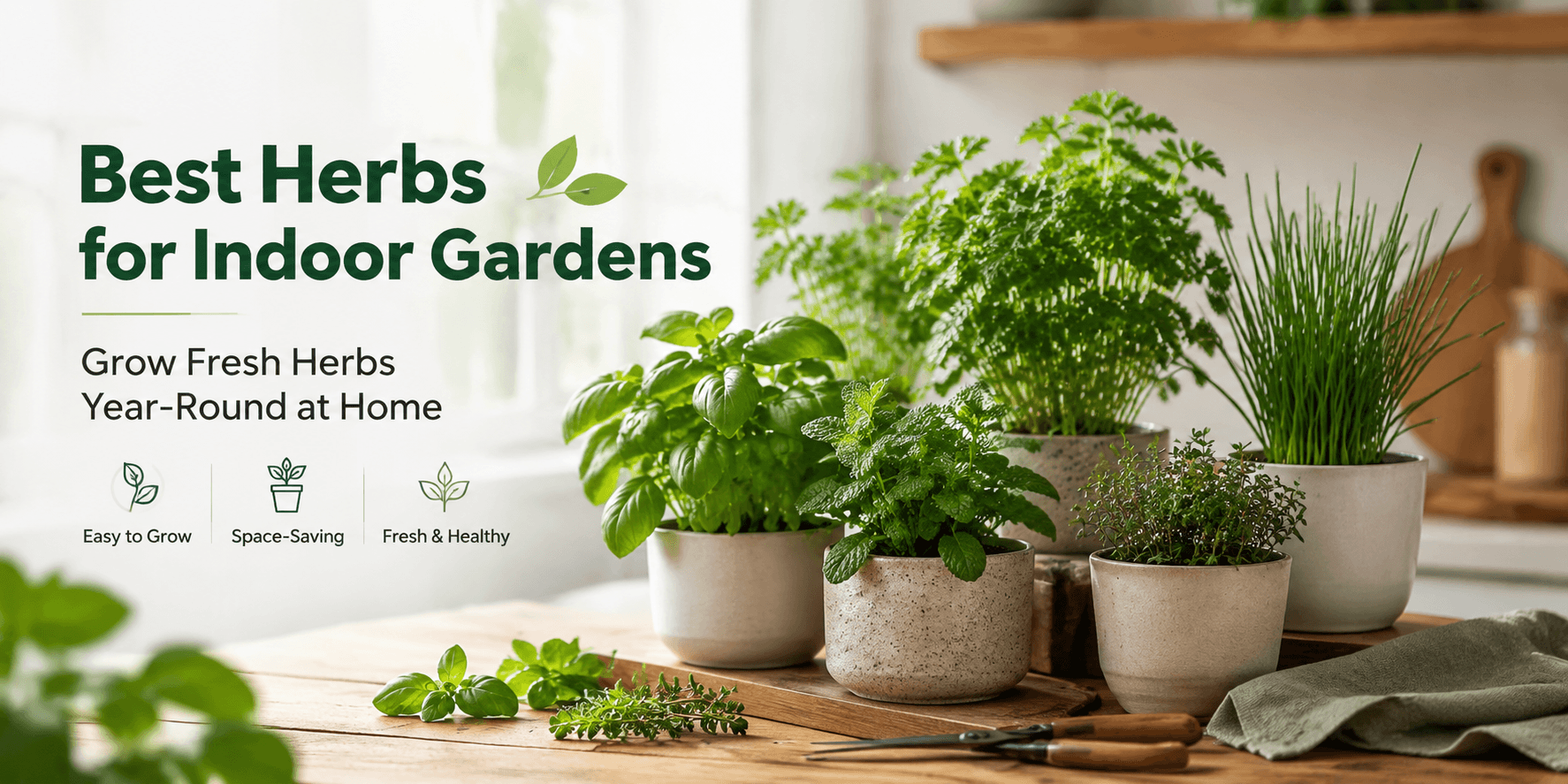 Best Herbs for Indoor Gardens: Grow Fresh Herbs Year-Round at Home