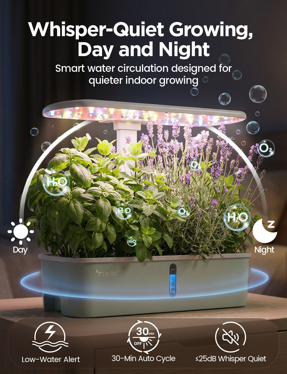 LetPot Air 10-Pod Hydroponic Gardening System, Indoor Garden Kit