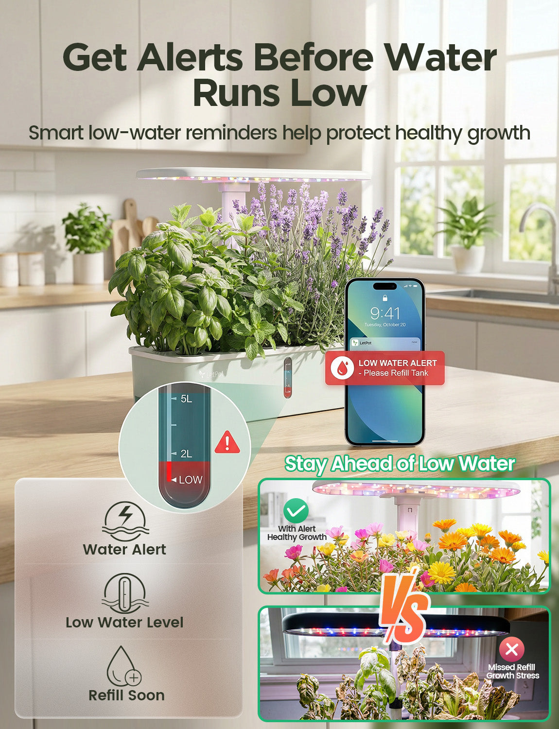 LetPot Air 10-Pod Hydroponic Gardening System, Indoor Garden Kit