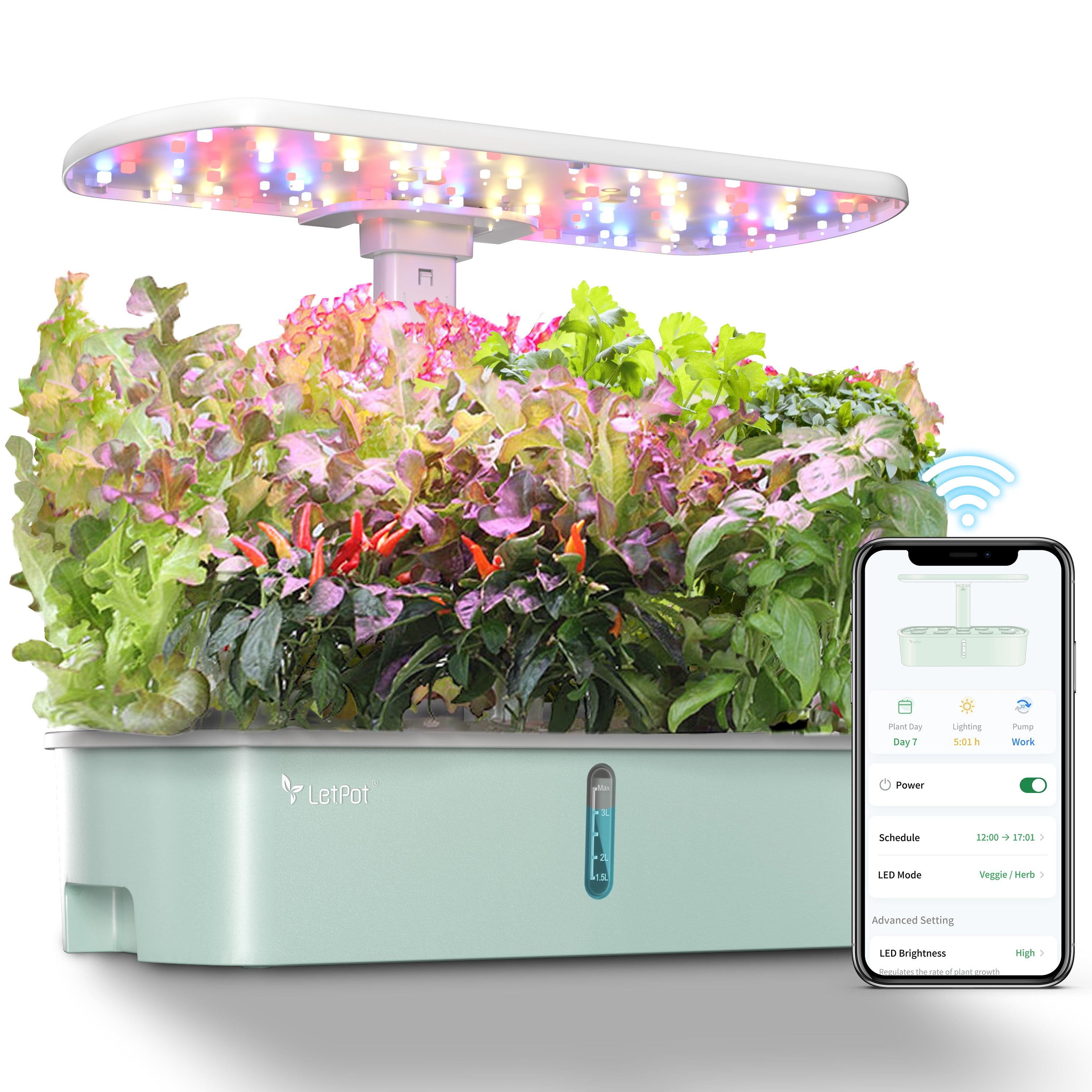 LetPot Air 10 Pods Hydroponic Gardening System