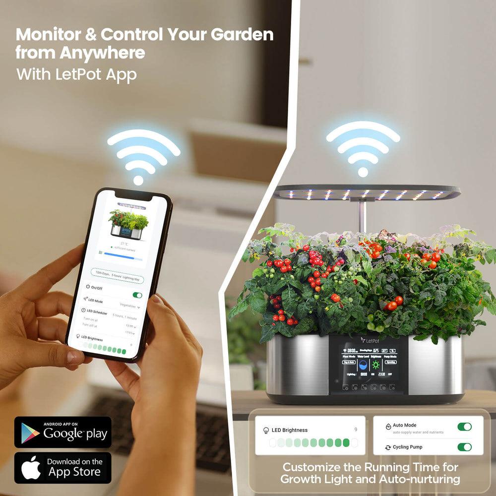 LetPot Max hydroponic gardening systems with app control