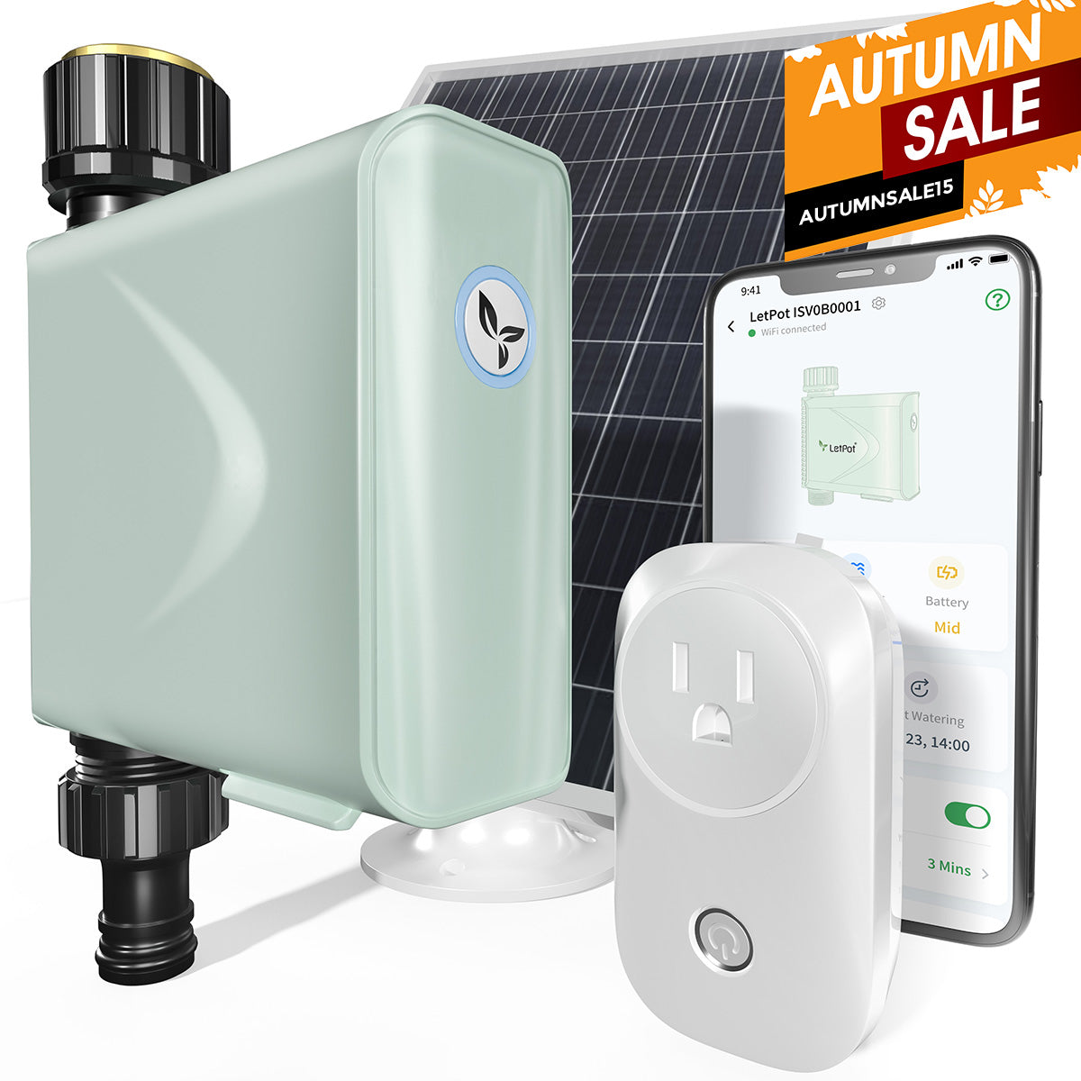 LetPot Solar Powered Smart Hose Timer
