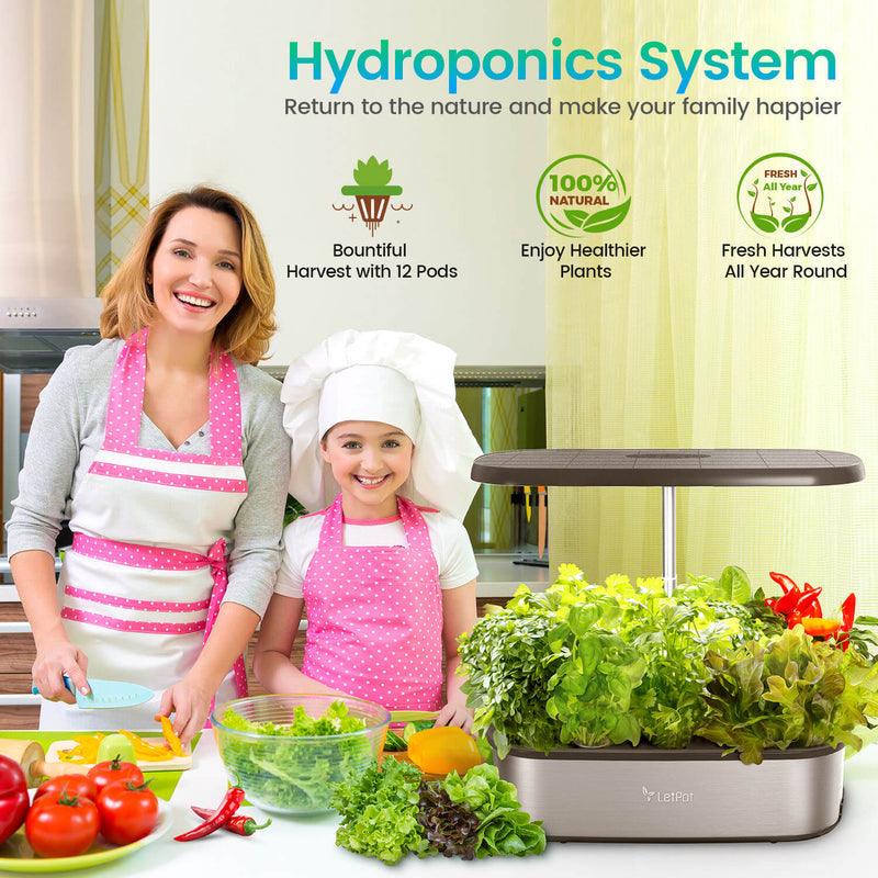 Senior Hydroponics Growing  System with App Control (12-Pod)