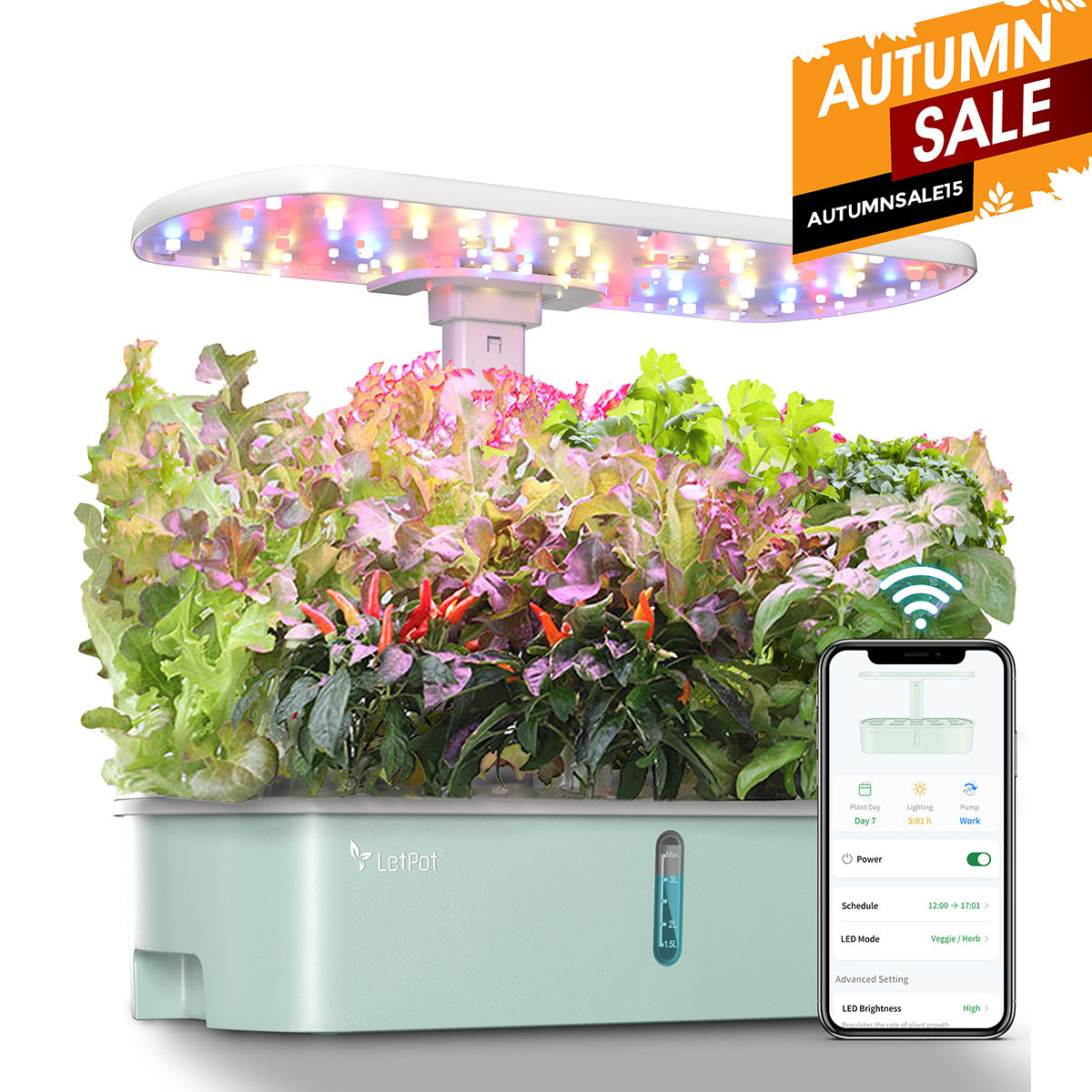 LetPot Air 10 Pods Hydroponic Gardening System