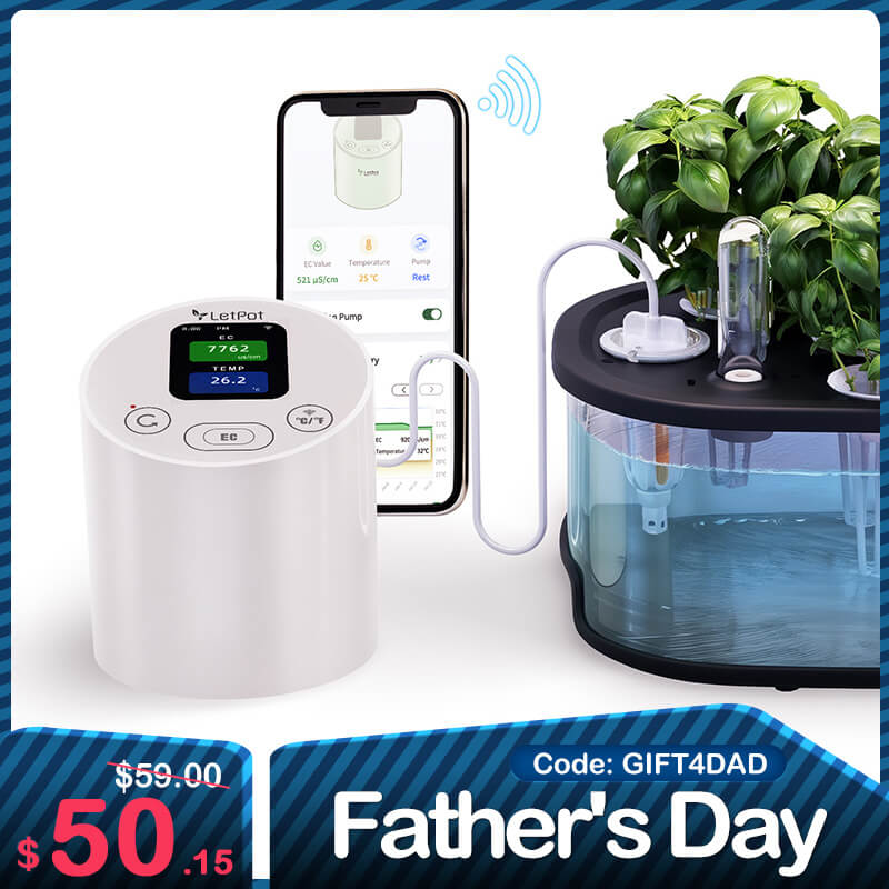 Smart Temperature & EC Meter for Hydroponic Indoor Garden