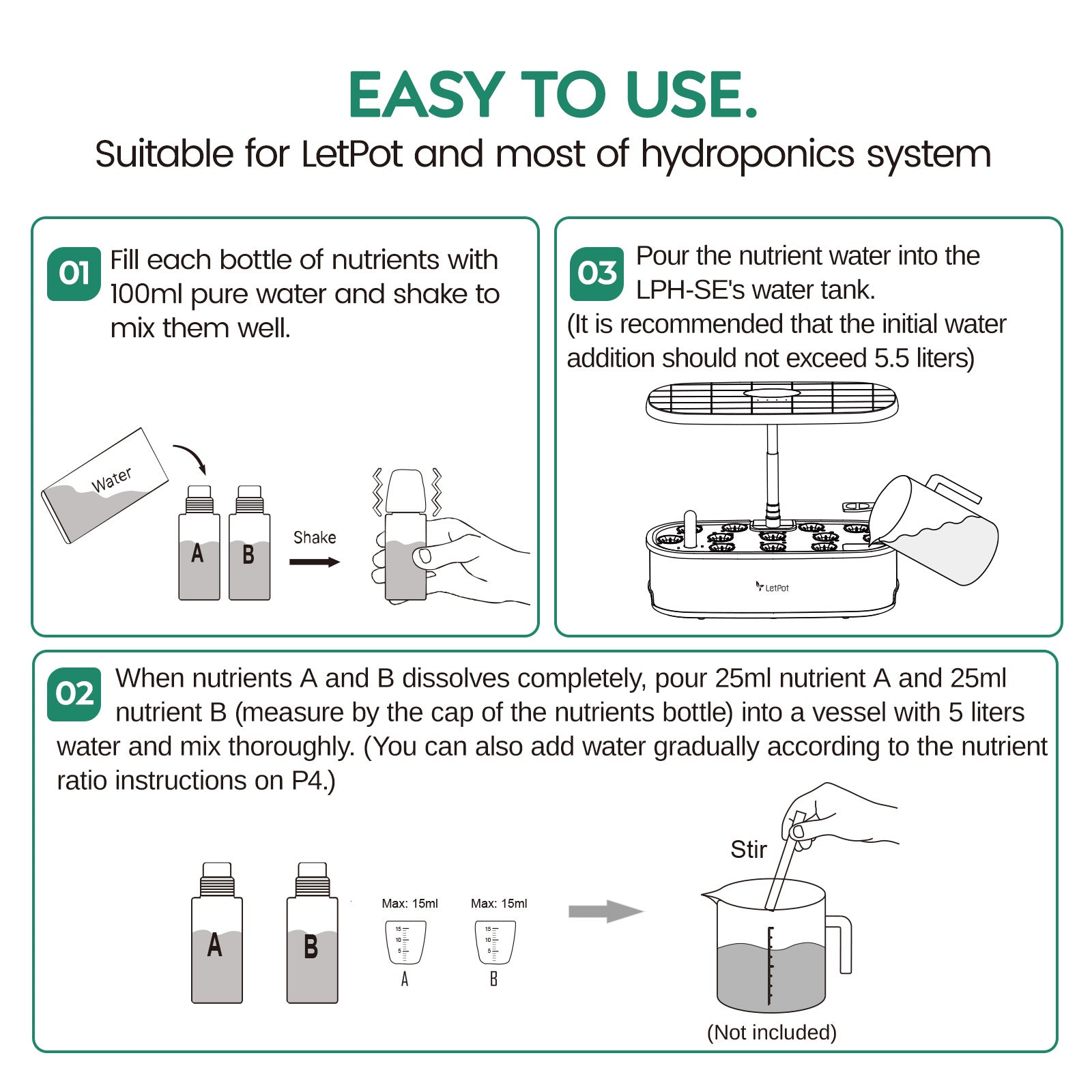 hydroponic plant food a and b Hydroponics Nutrients Liquid Plant Food