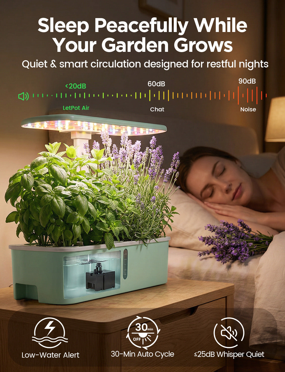 air plant lighting requirements LetPot Air 10-Pod Hydroponic Gardening System, Indoor Garden Kit
