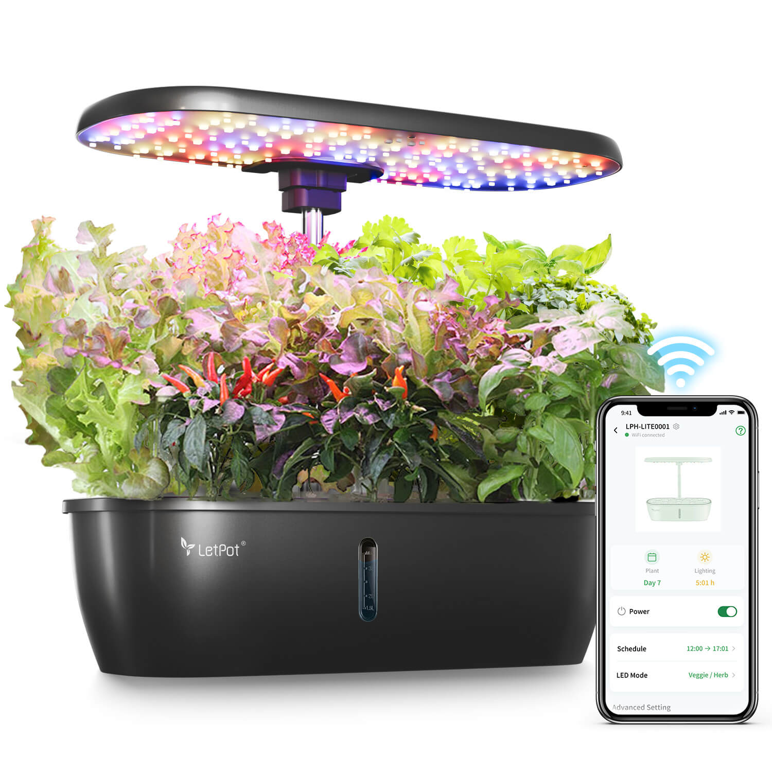 LetPot LPH-Lite Hydroponics Growing System 12 Pods