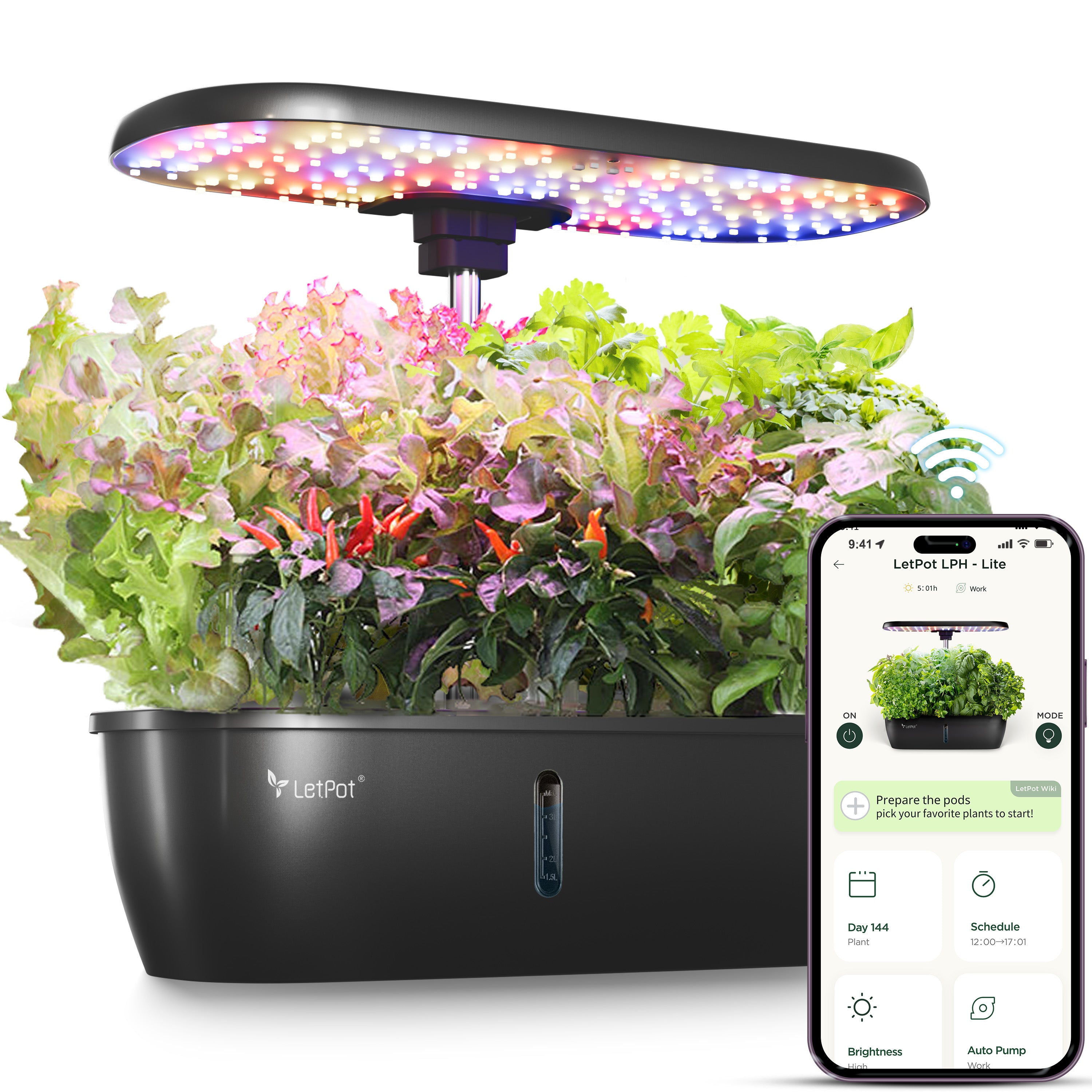 LetPot LPH-Lite Hydroponics Growing System 12 Pods