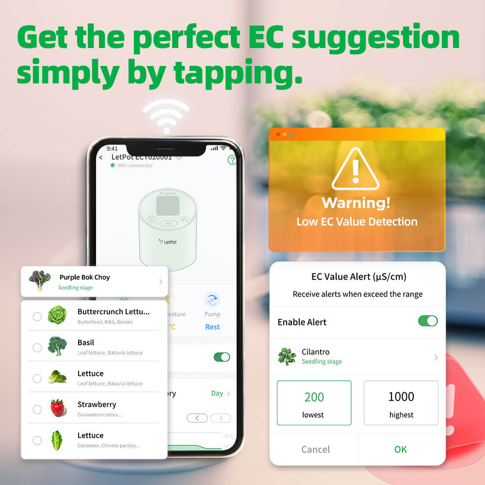 Smart Alerts of LetPot EC Meter