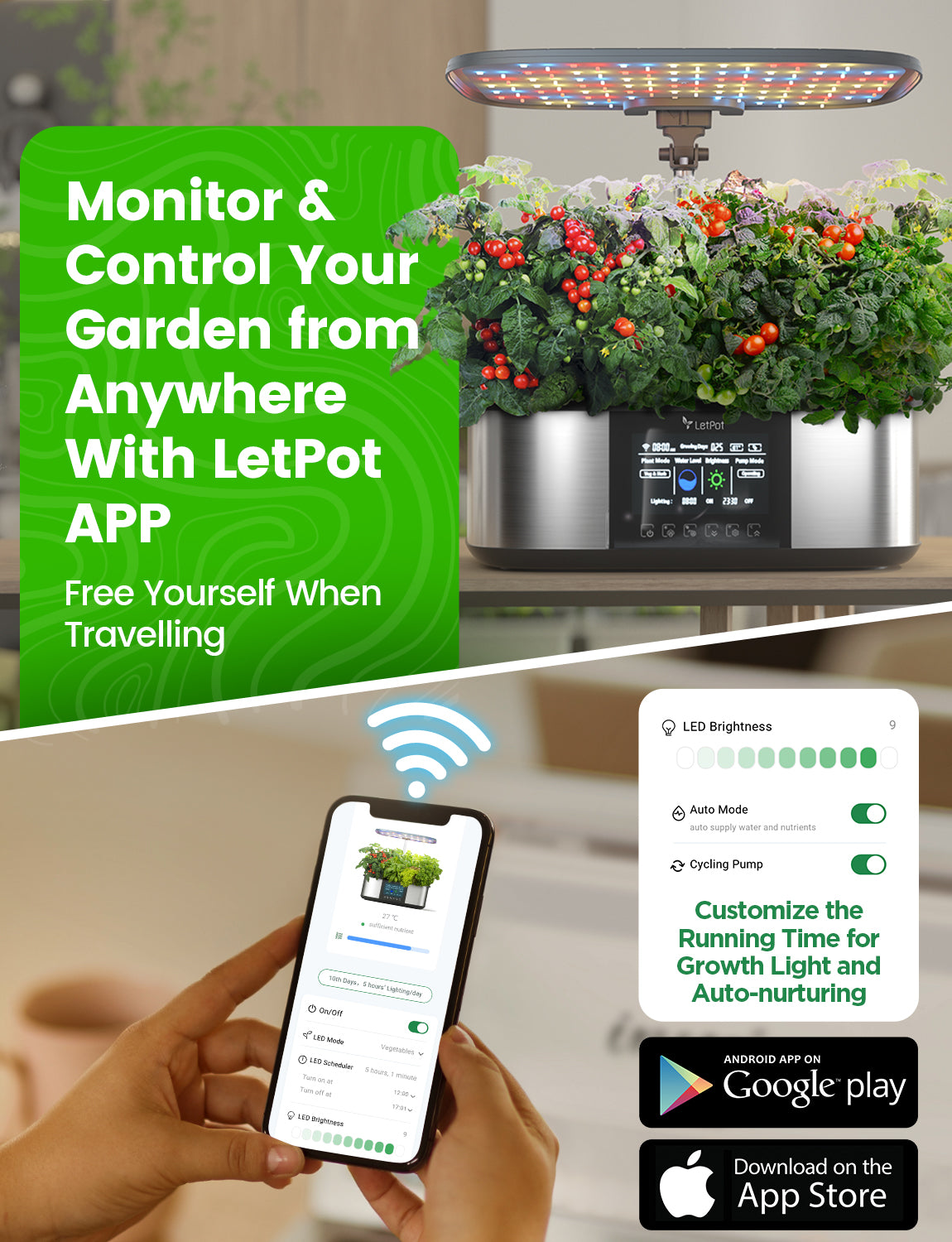 LetPot max hydroponics control your garden from anywhere with LetPot app