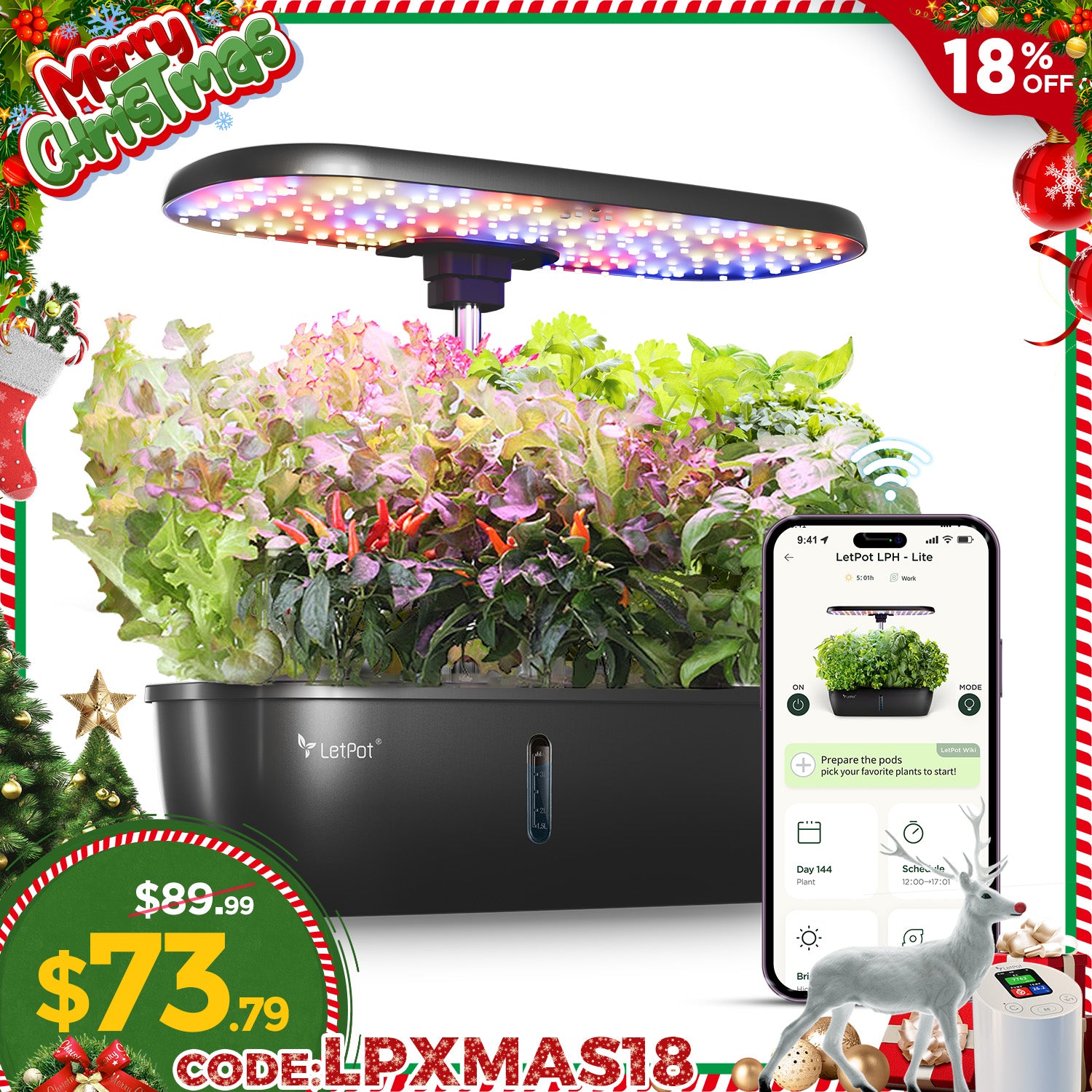 LetPot LPH-Lite Hydroponics Growing System 12 Pods