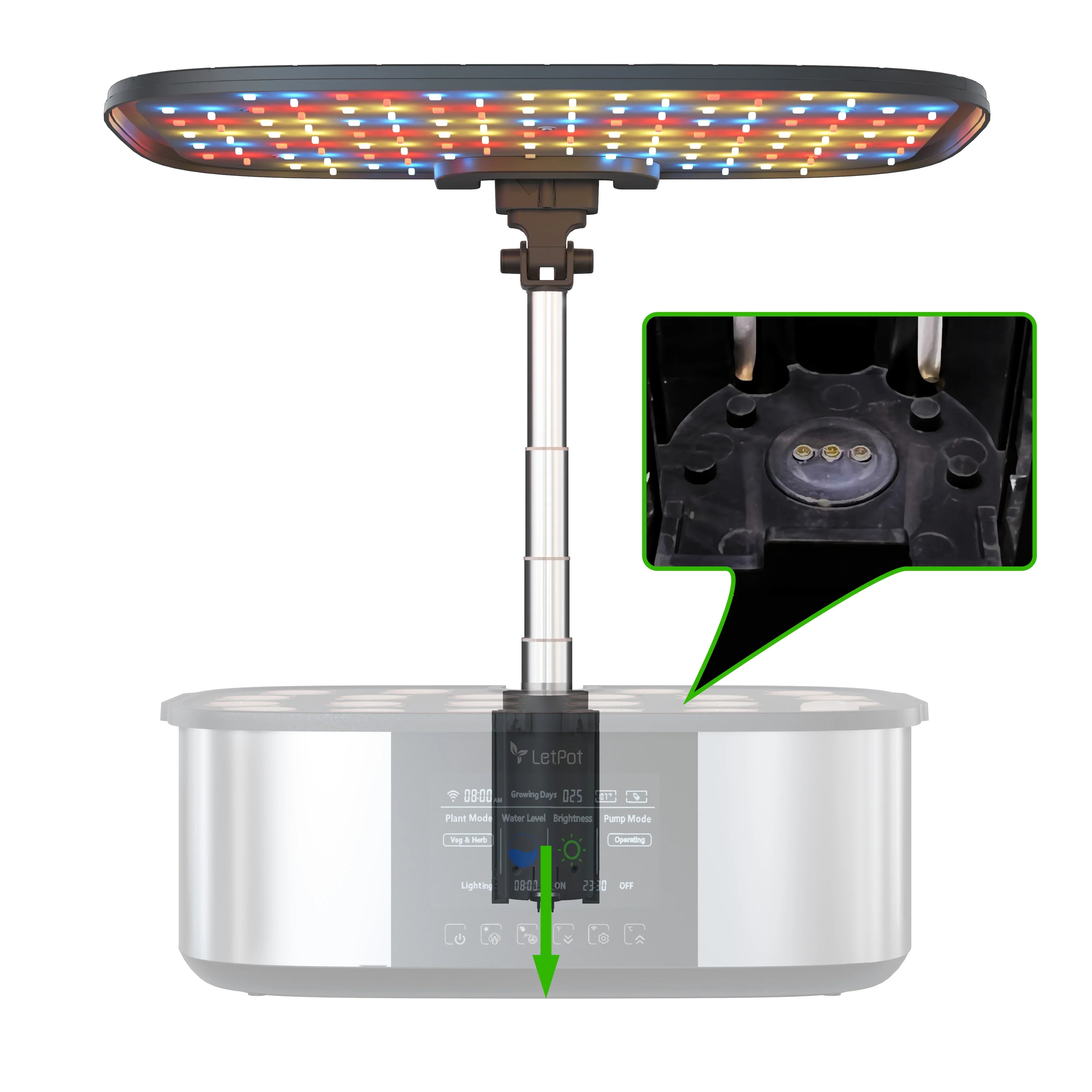 LetPot Replacement Light Panel (with adjustable rod)