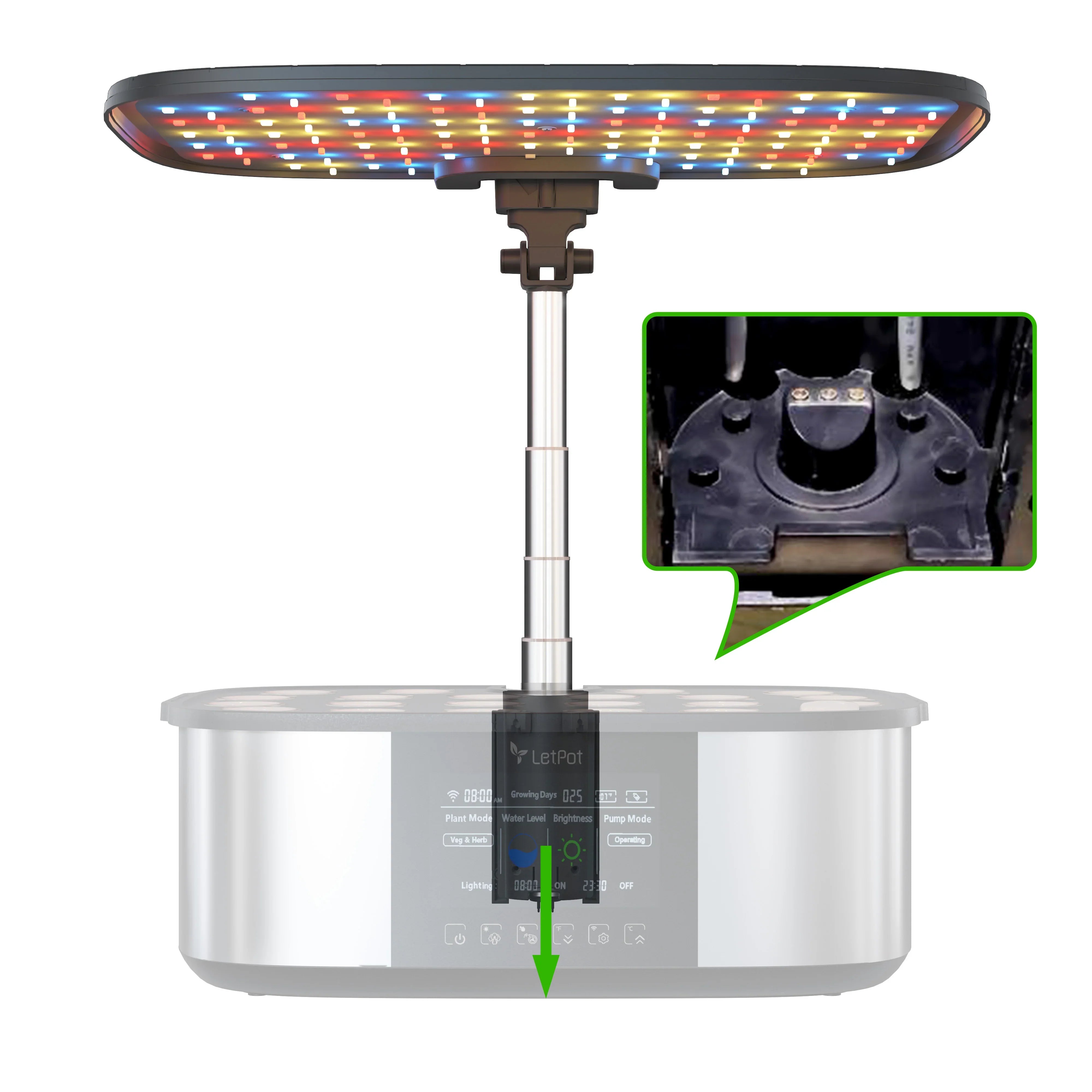 LetPot Replacement Light Panel (with adjustable rod)