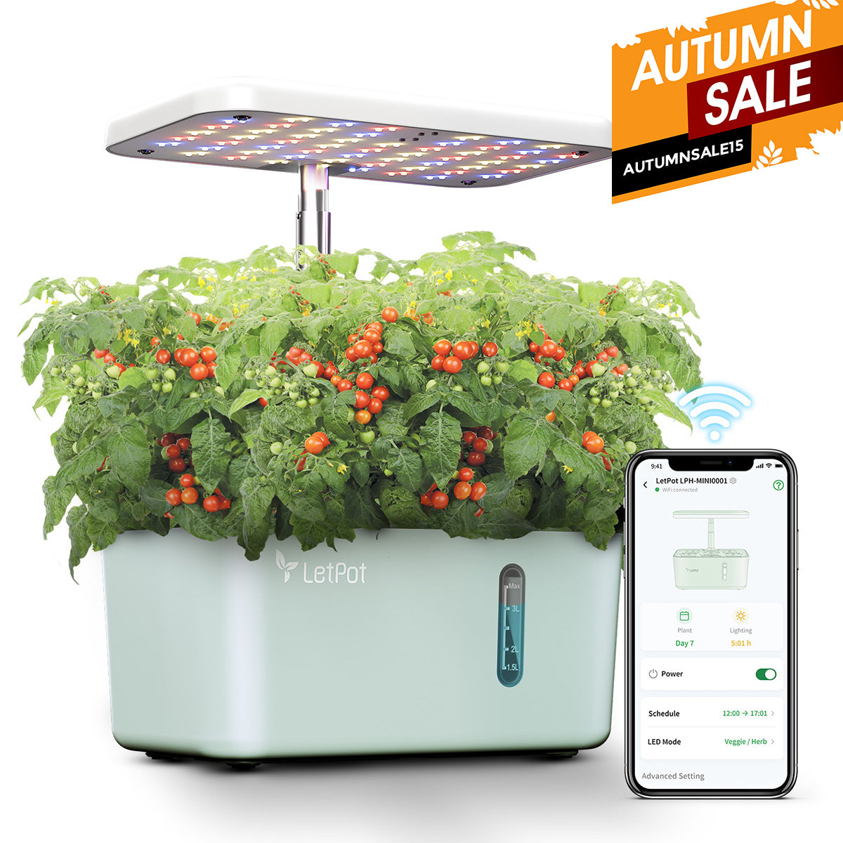 LetPot Mini 5-Pod Indoor Hydroponic Garden