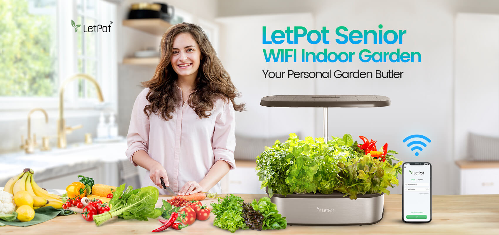 LetPot Senior Hydroponics Growing System 12 Pod Hydroponic grow