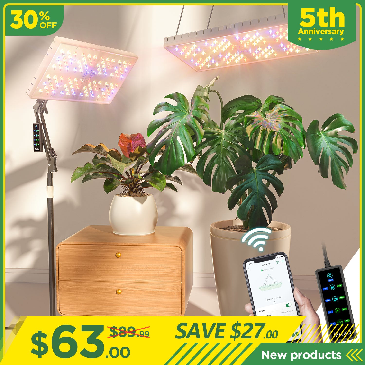 Smart Indoor Plant Grow Lights