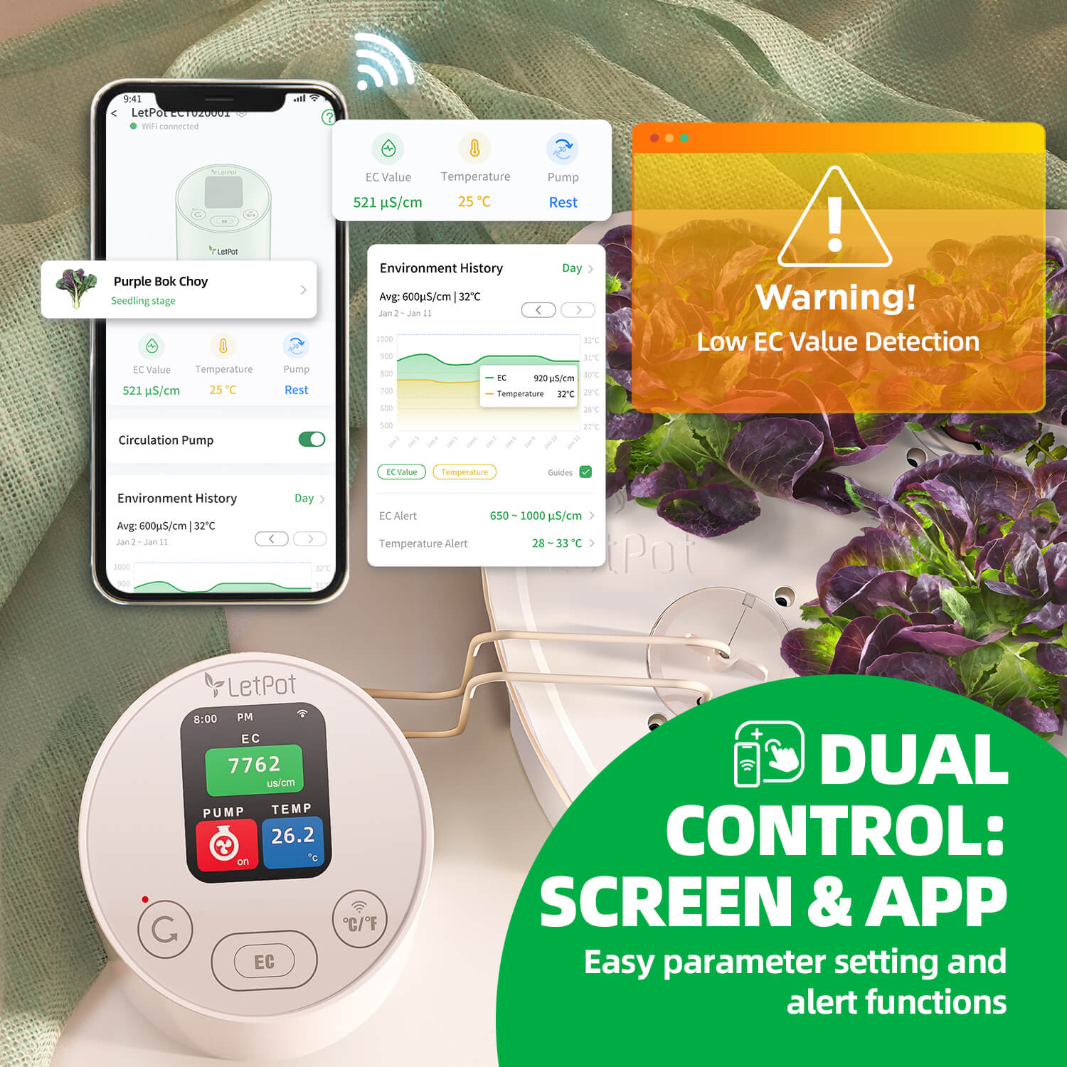 Smart Temperature & EC Meter