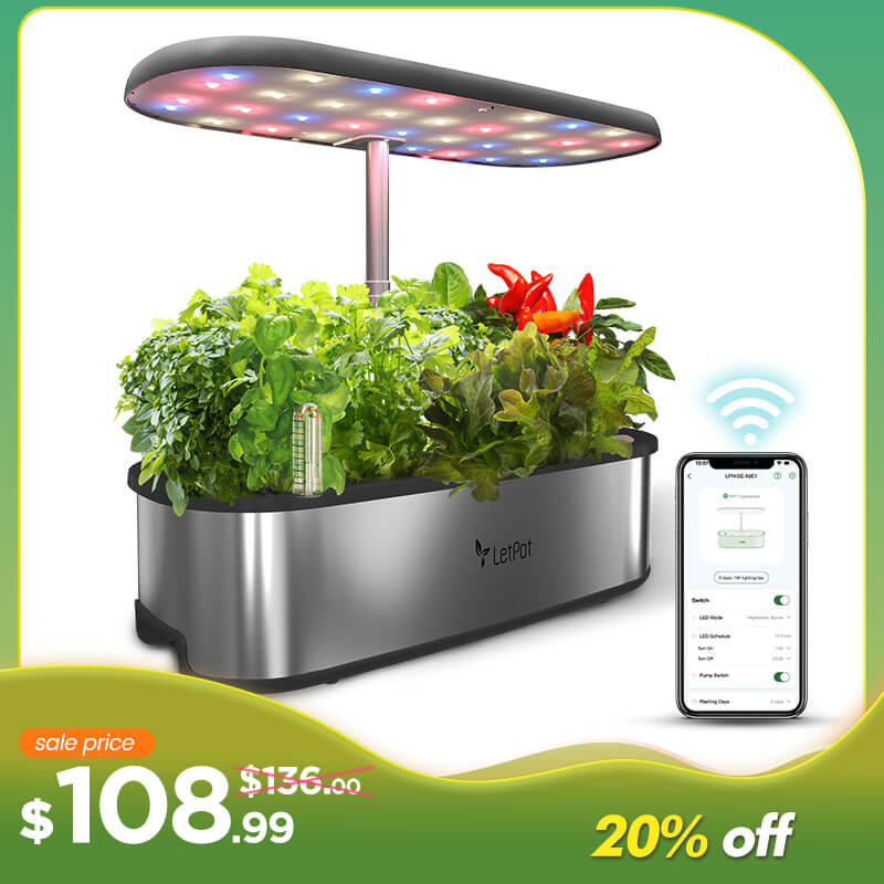 Senior Hydroponic Growing System with App Control (12-Pod)