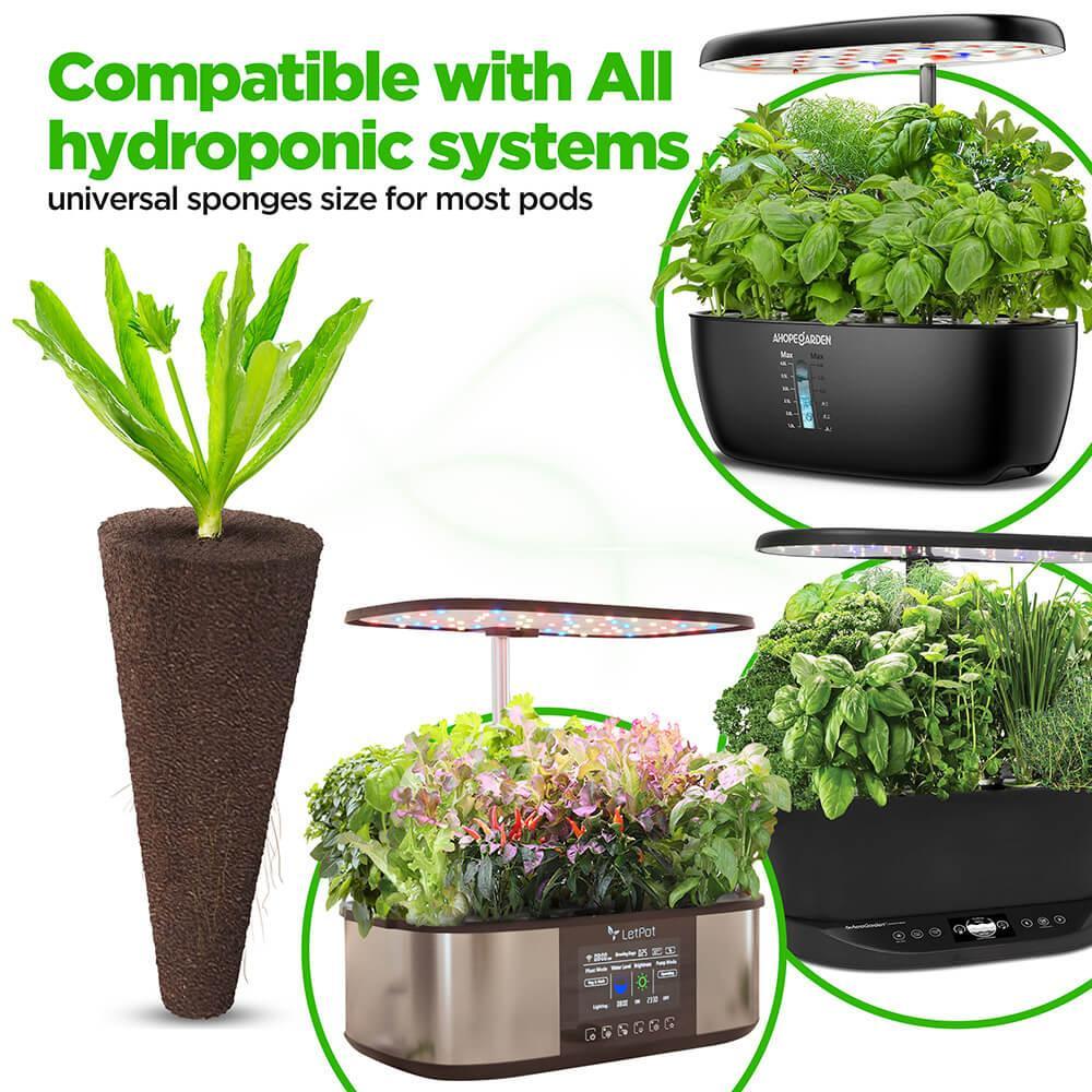 seed pods for indoor garden 172Pcs Hydroponics System Replacement Pod Kits (Suitable for Max/Senior/Lite/Air)