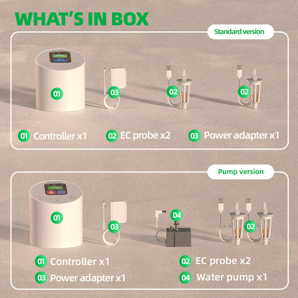 Package List of LetPot EC Meter