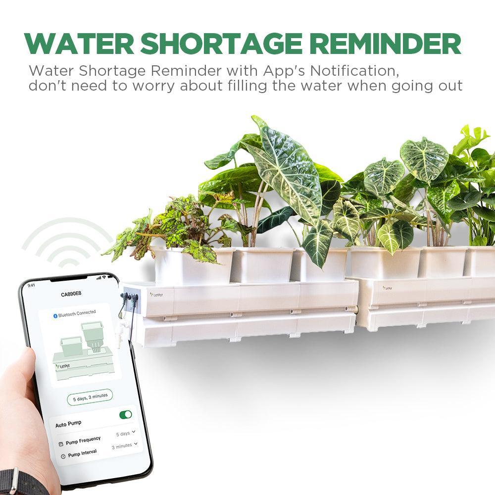 portable watering cart for indoor plants LetPot MP1 Modular Smart Planter, Smart Self Watering Planters with Auto Water cyclying