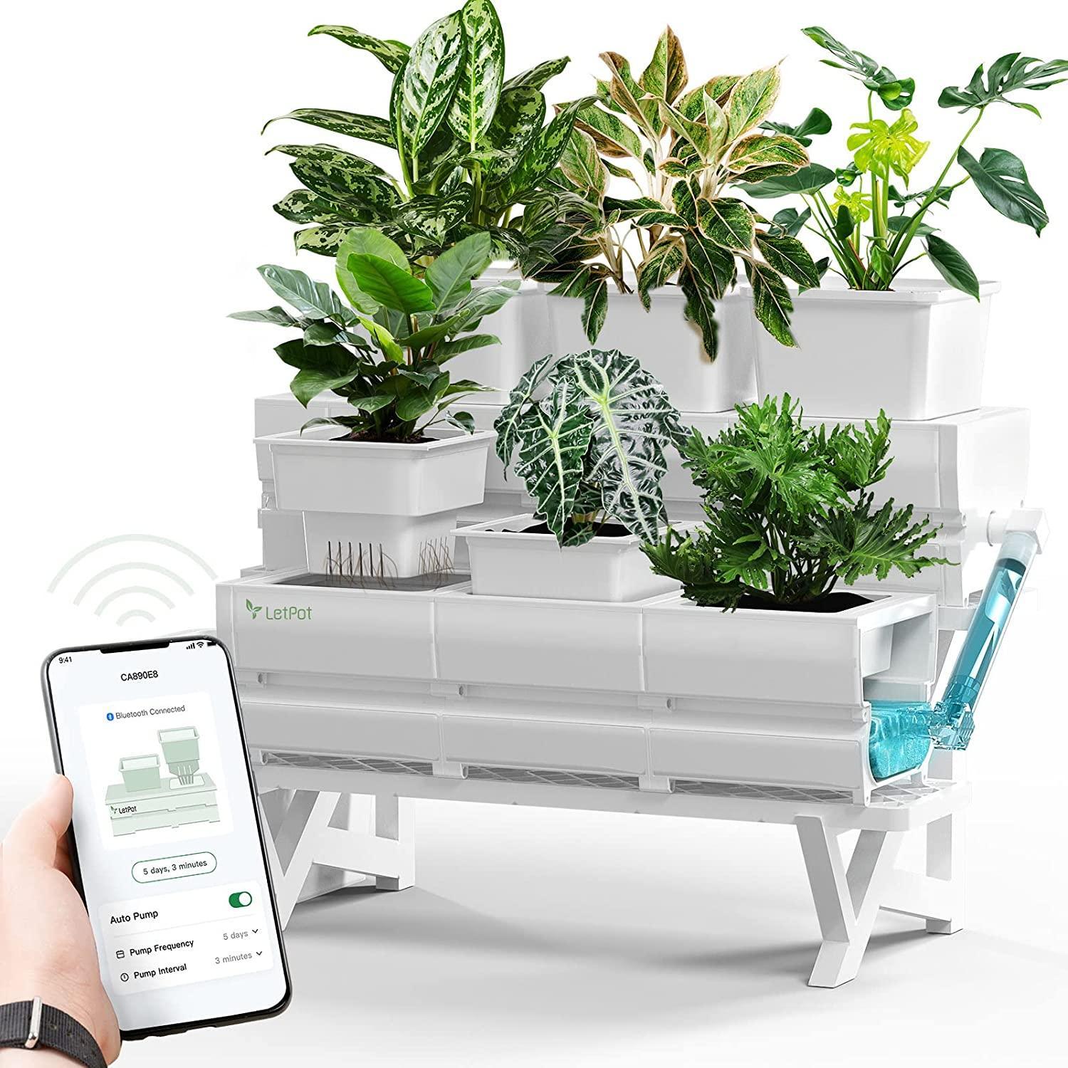 LetPot MP1 Modular Smart Planter, Smart Self Watering Planters with ...