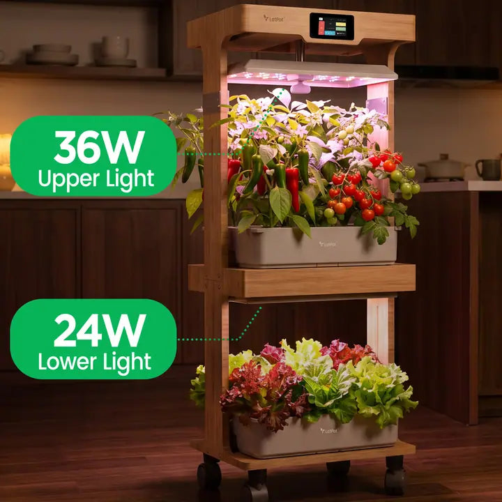 36W + 24W full-spectrum LEDs